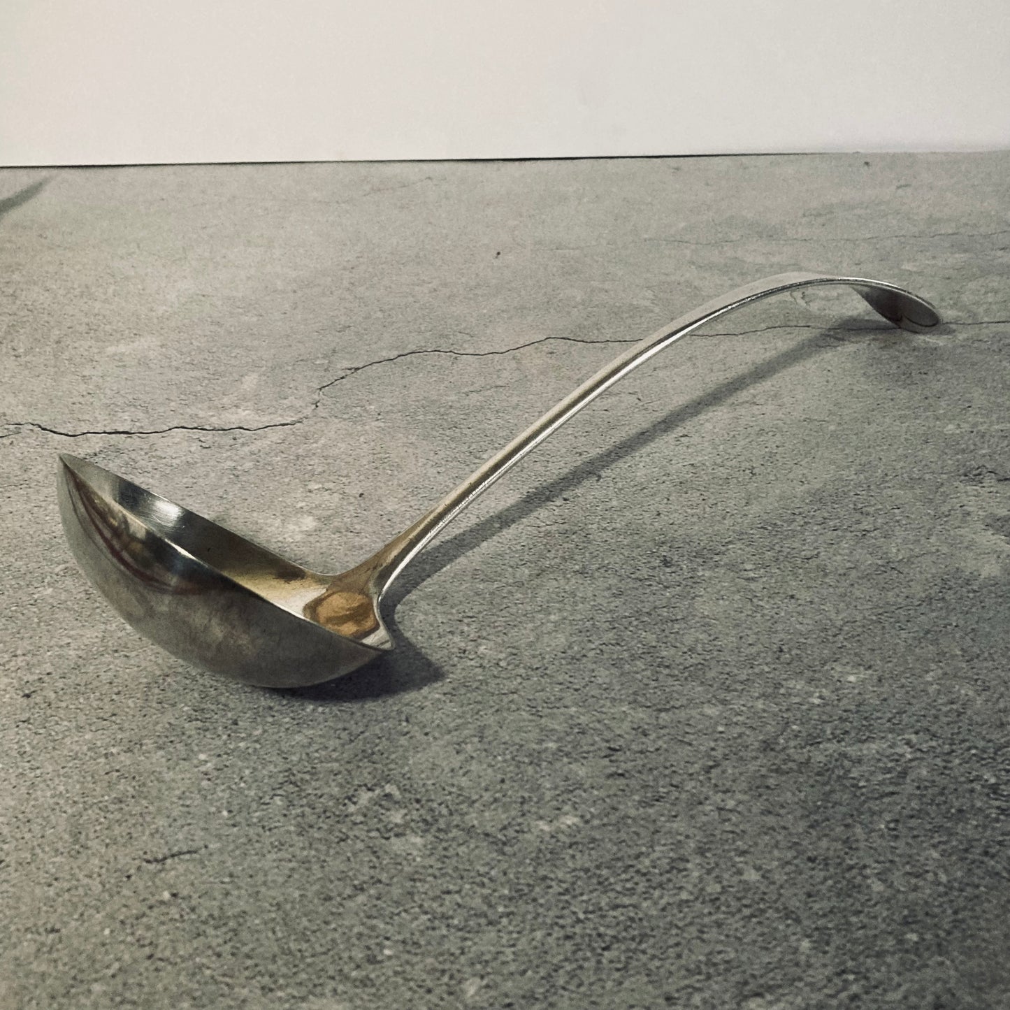 Antique Silver Long Soup Ladle