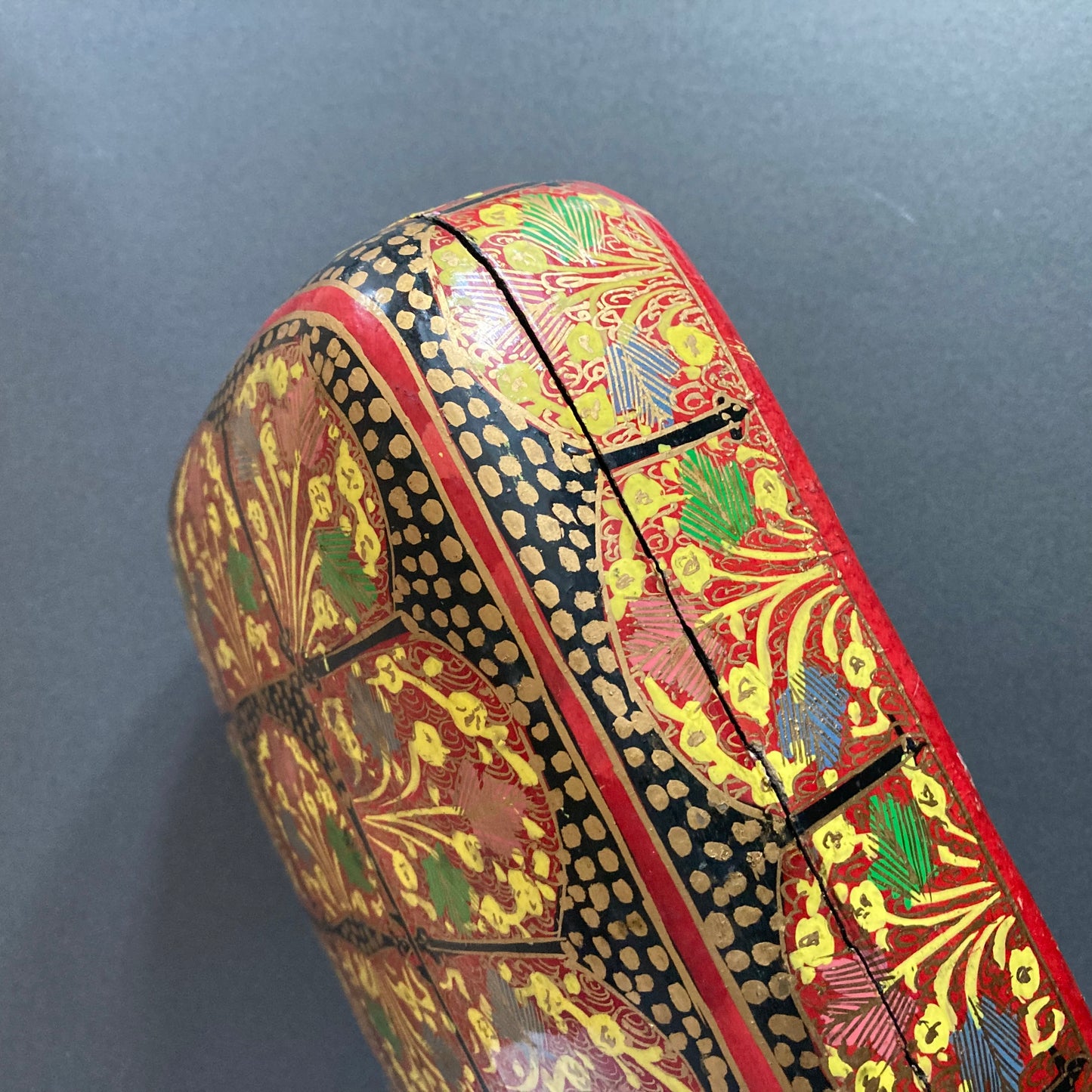 Vintage Large Paper Mache Kashmir Box