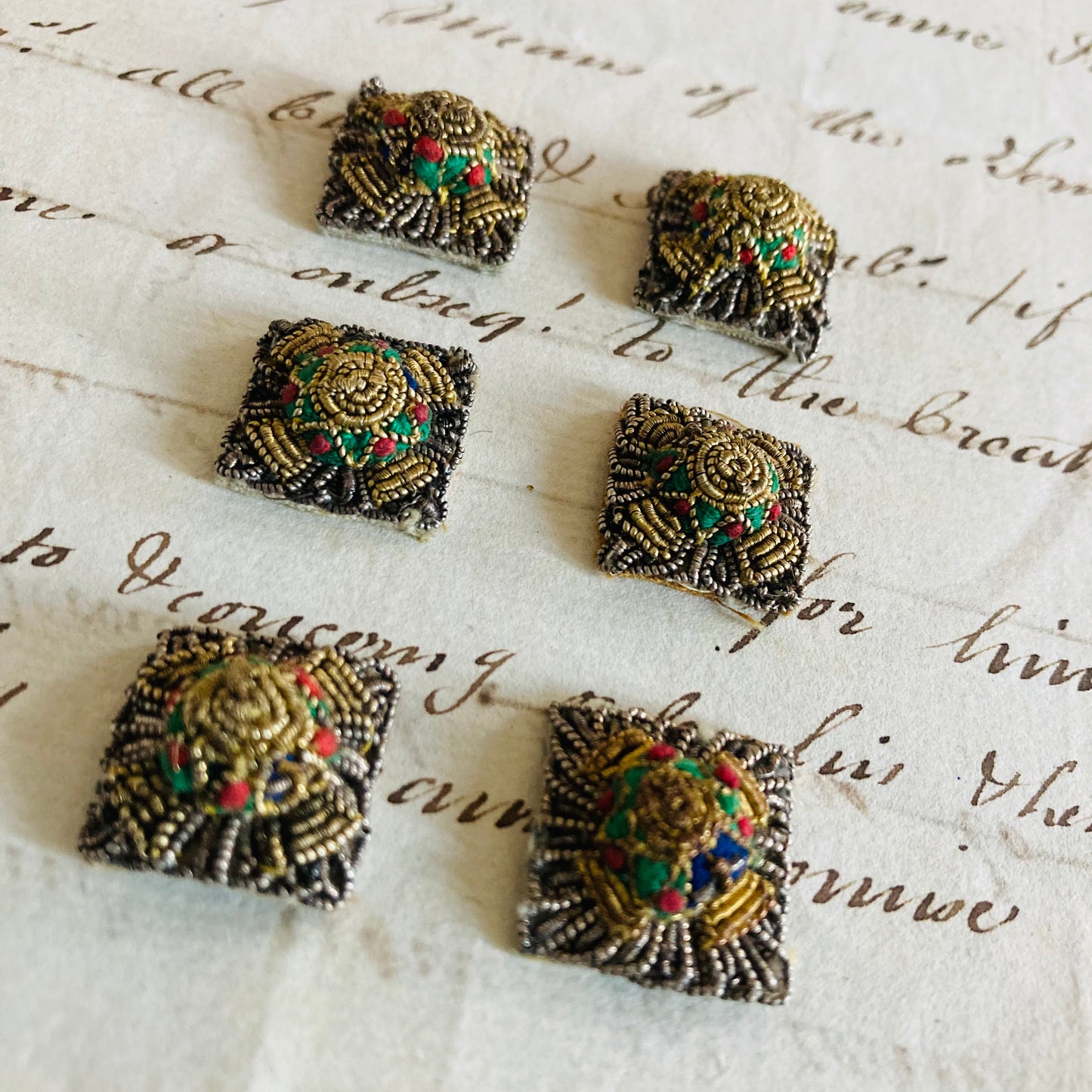 Vintage Bullion Embroidered Military Dress Pips
