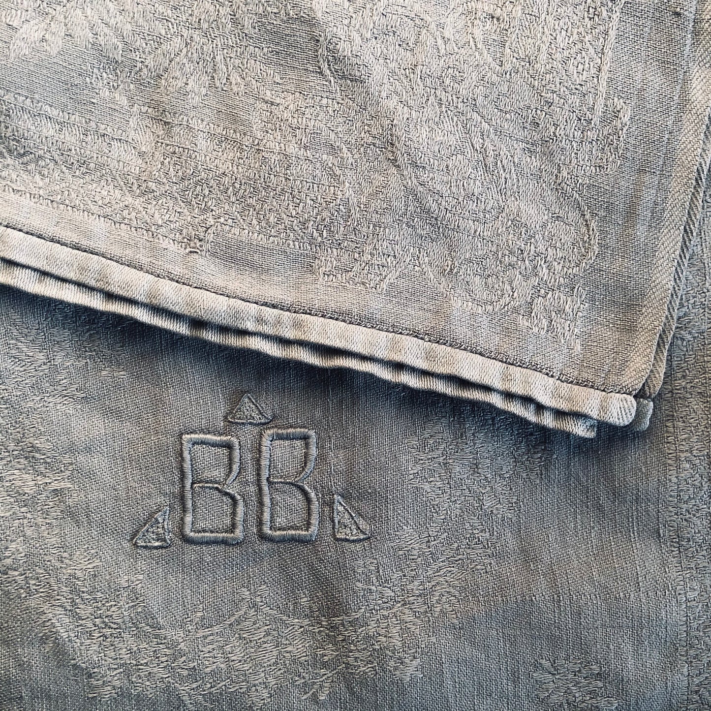 Luxury French Vintage Grey Linen Napkins