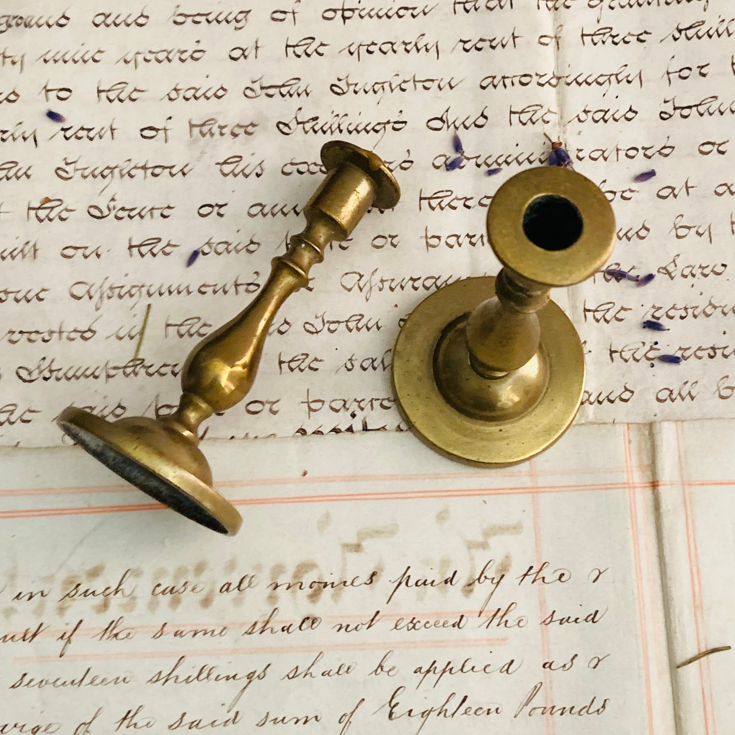 Vintage Brass Miniature Candlesticks