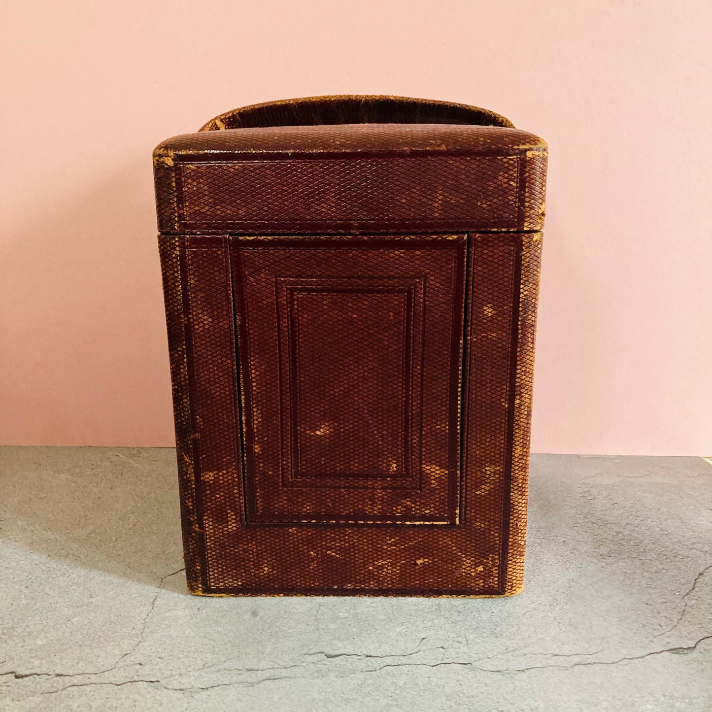 Antique Leather Large Carriage Clock Display Box