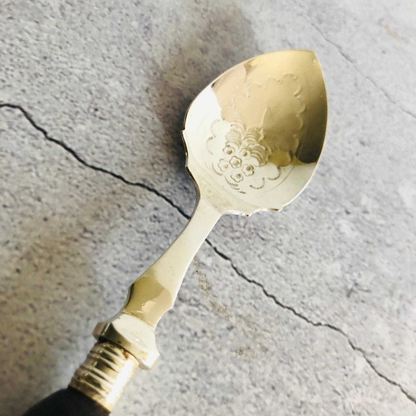 The Headhunter Samantha - Antique Silver Plate Jam Spoon