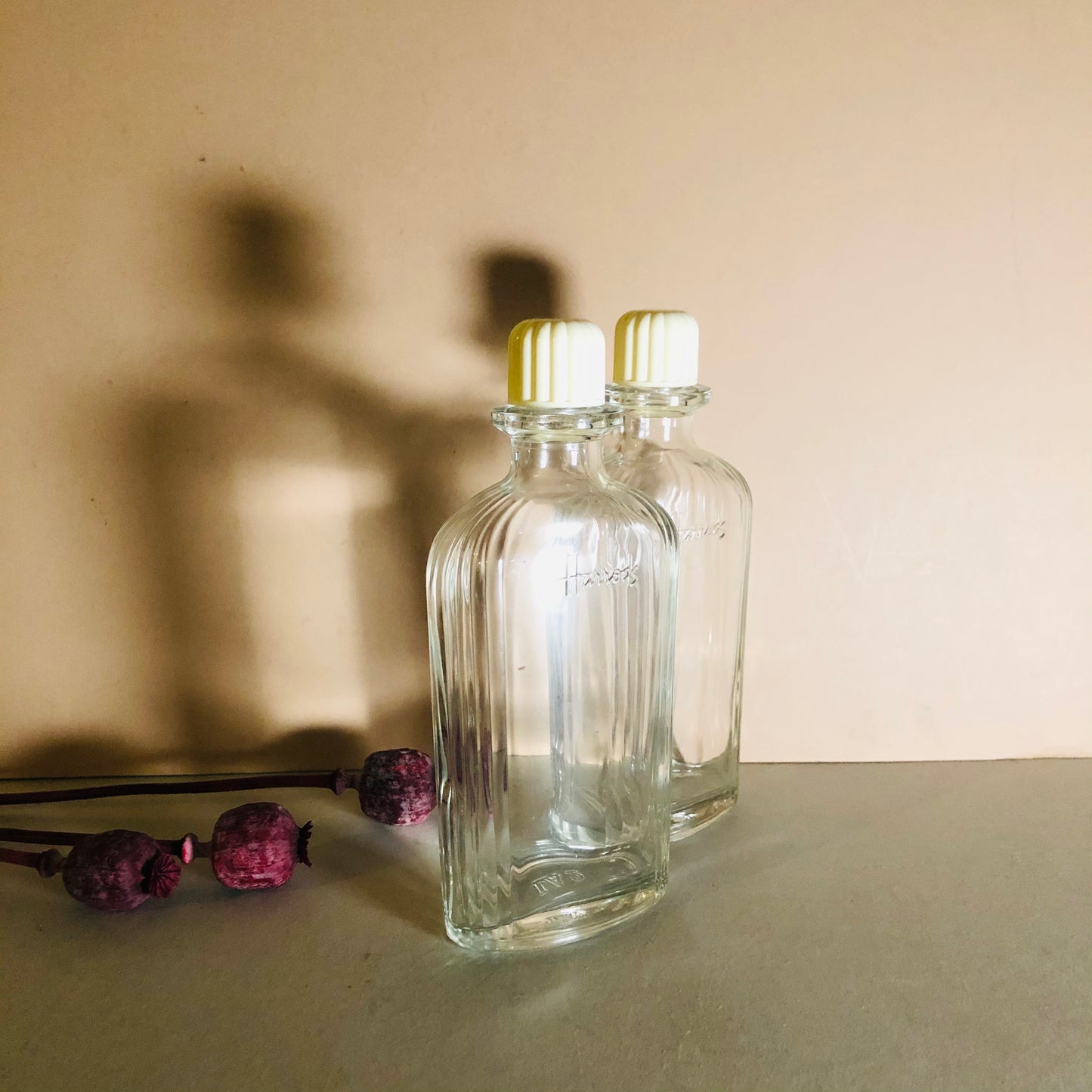Vintage Harrods Glass Refill Bottle
