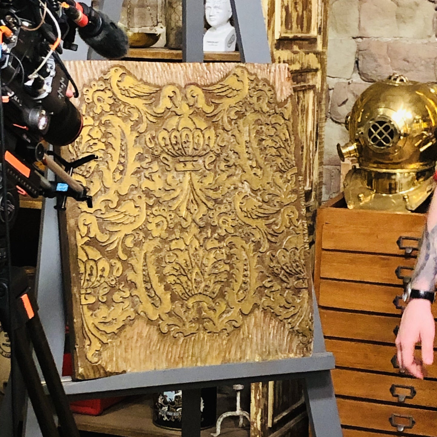 The Director Tara - Hand Carved Wooden Printing Block