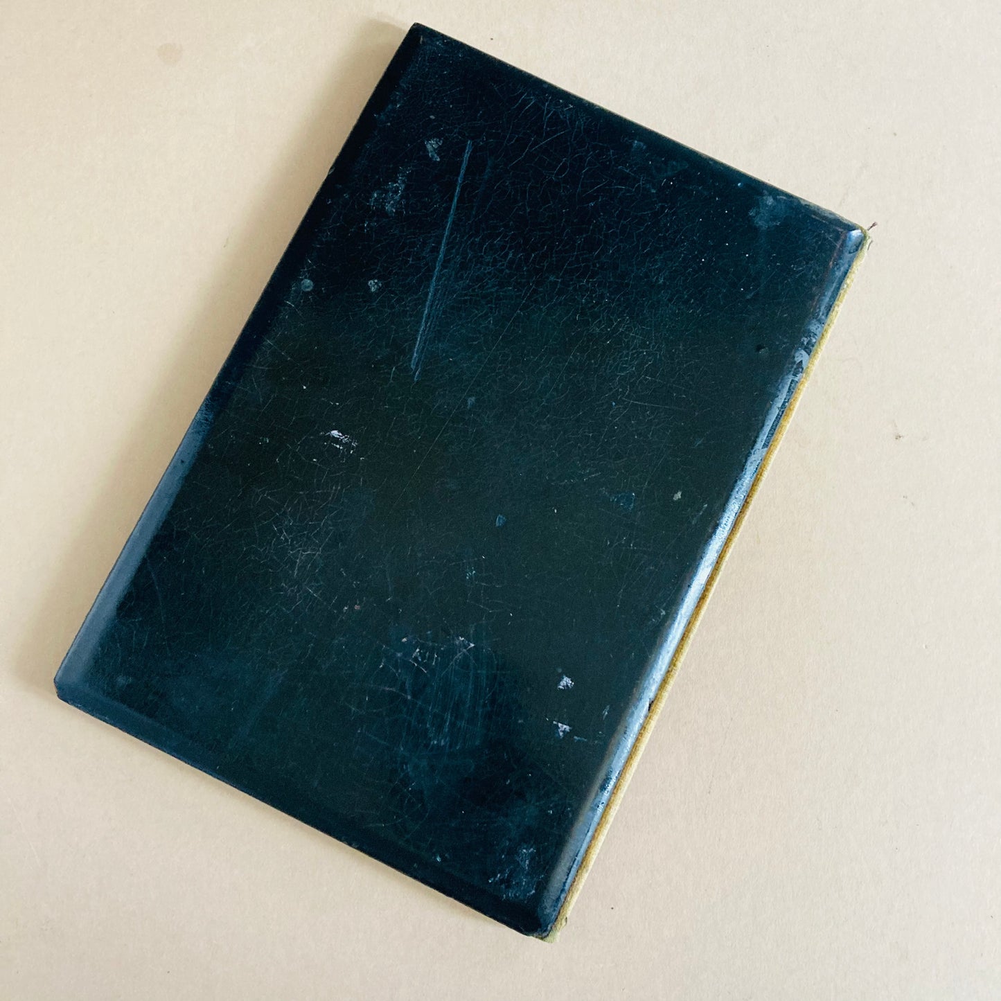 Antique Paper Mache Lacquer Chinoiserie Ink Blotter Letter Folio