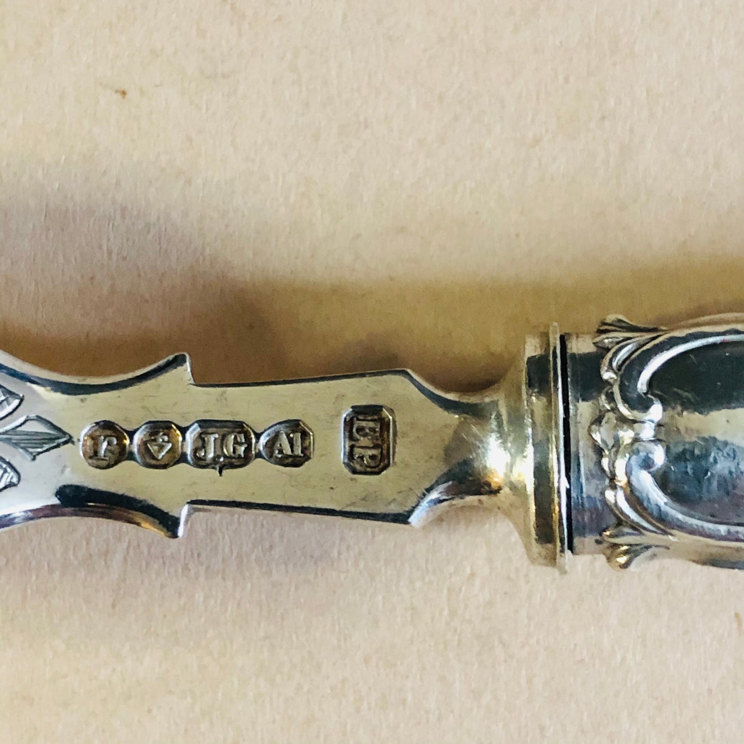 Antique Silver Fish Fork John Gilbert