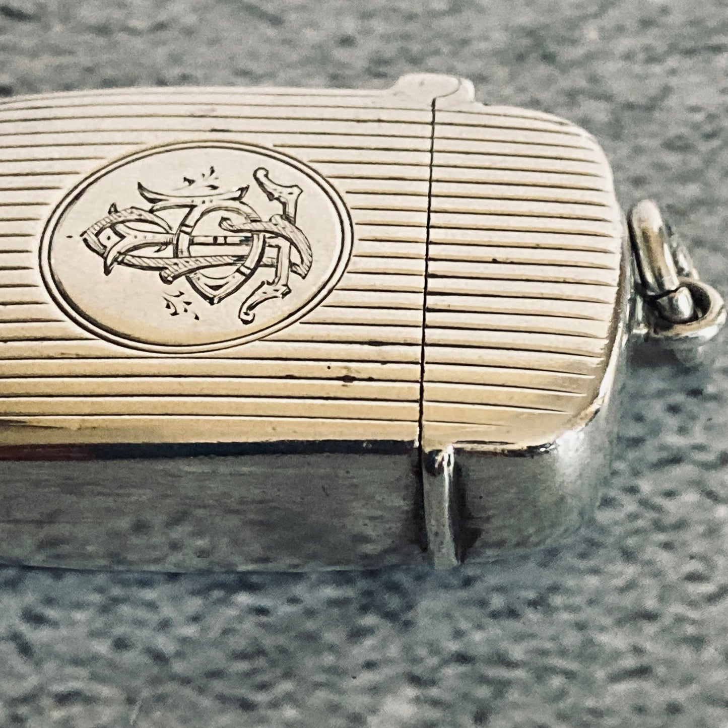 Antique Silver Vesta Case Birmingham 1901 George Unite