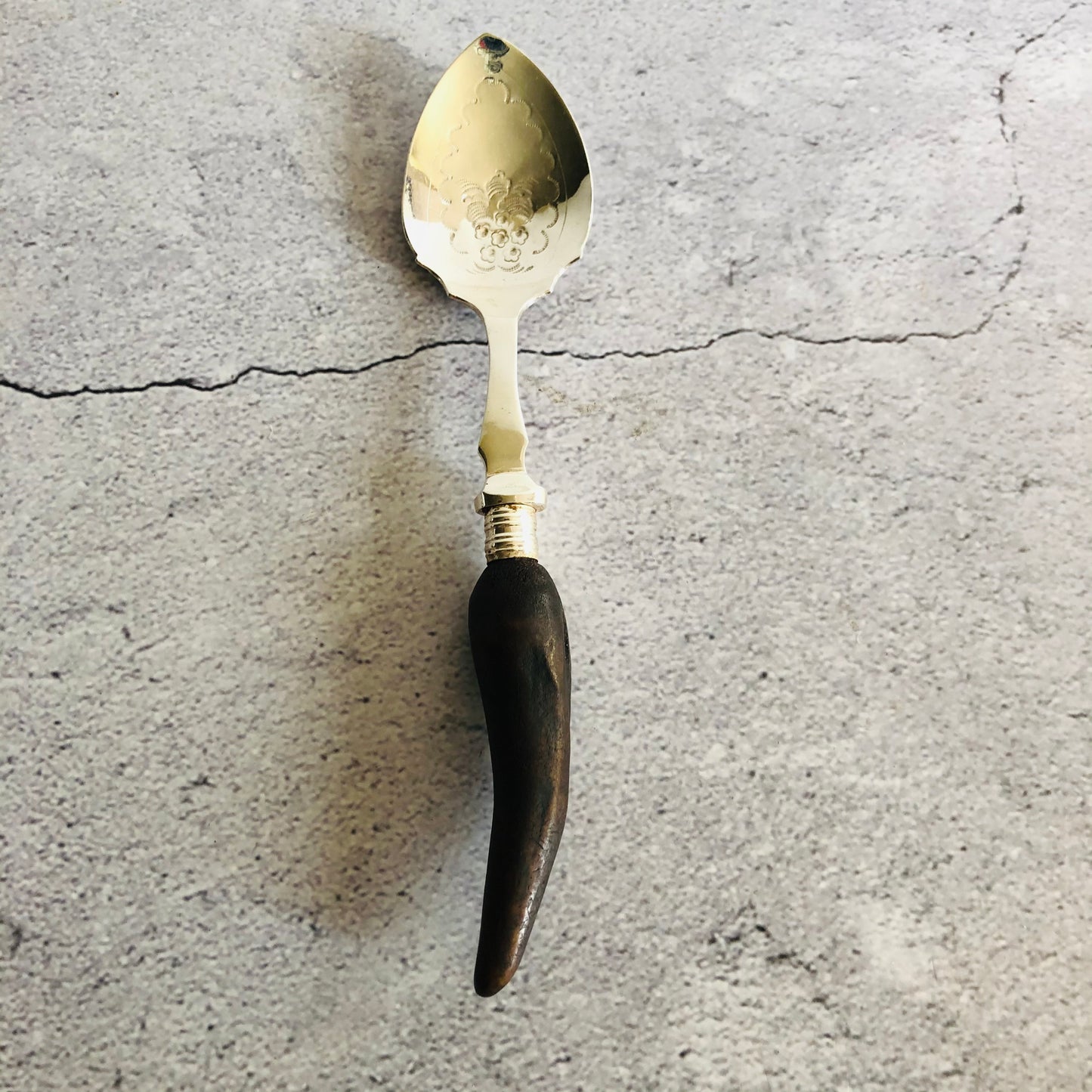 The Headhunter Samantha - Antique Silver Plate Jam Spoon