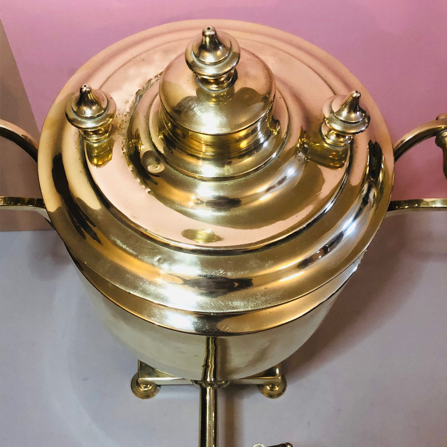 Earl  Madison  - Large Antique Brass Samovar