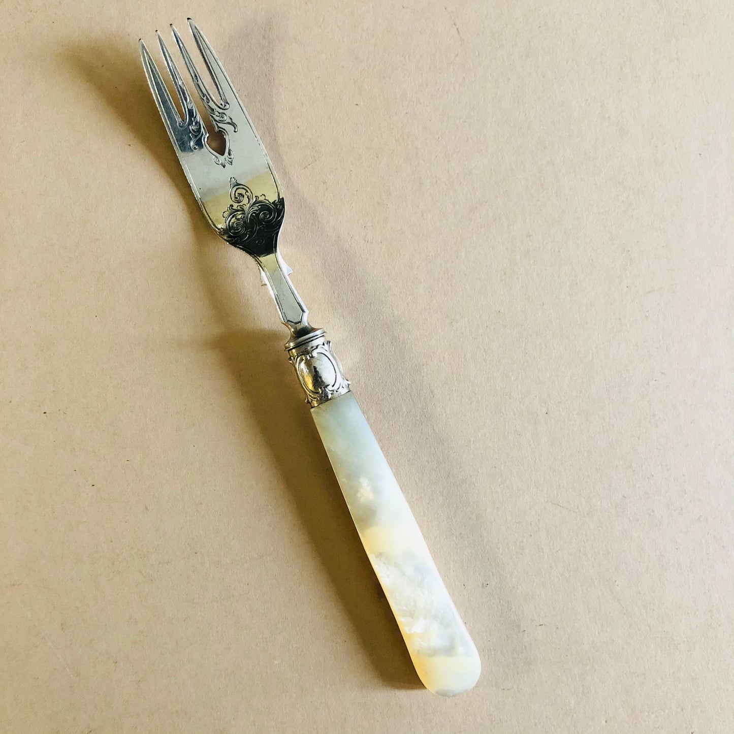 Antique Silver Fish Fork John Gilbert