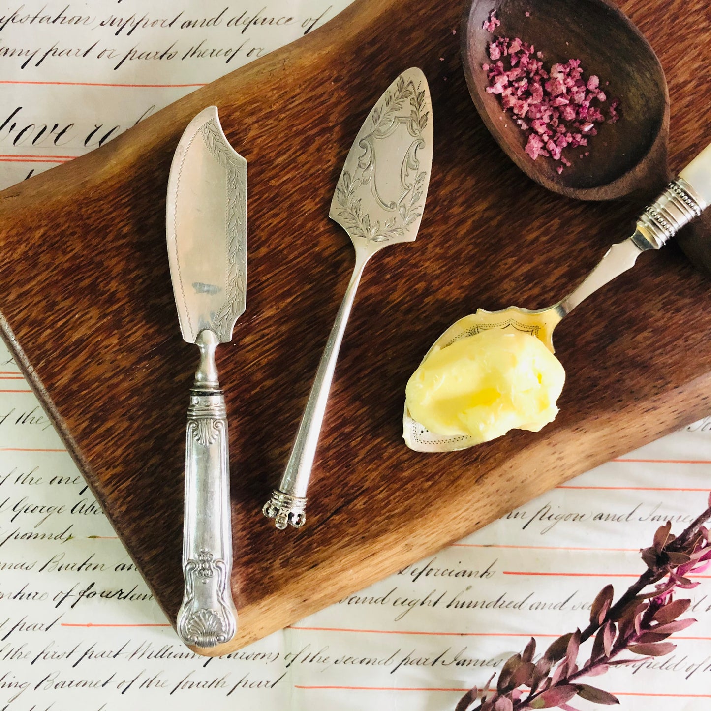 The Headhunter Jason - Antique Silver Butter Knife