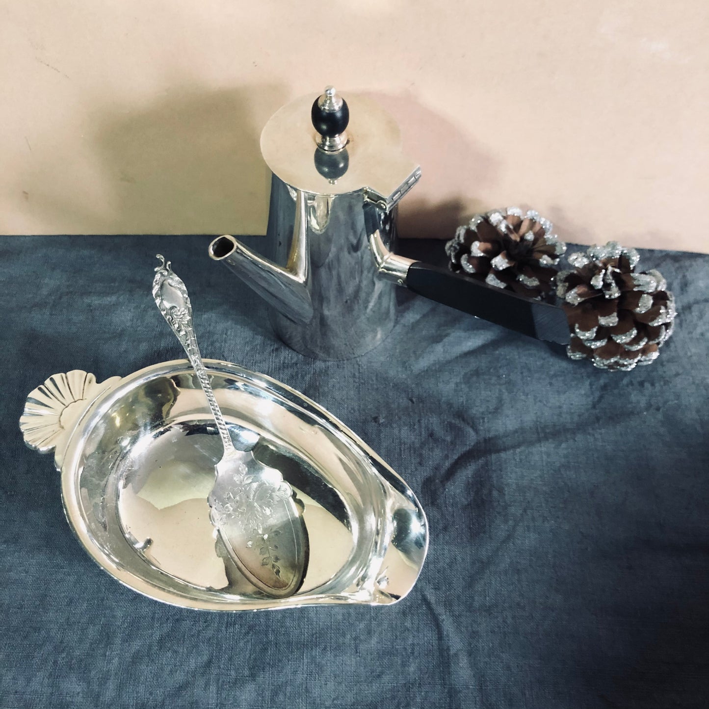 Master Iris - Vintage Silver Sauce Boat Christofle