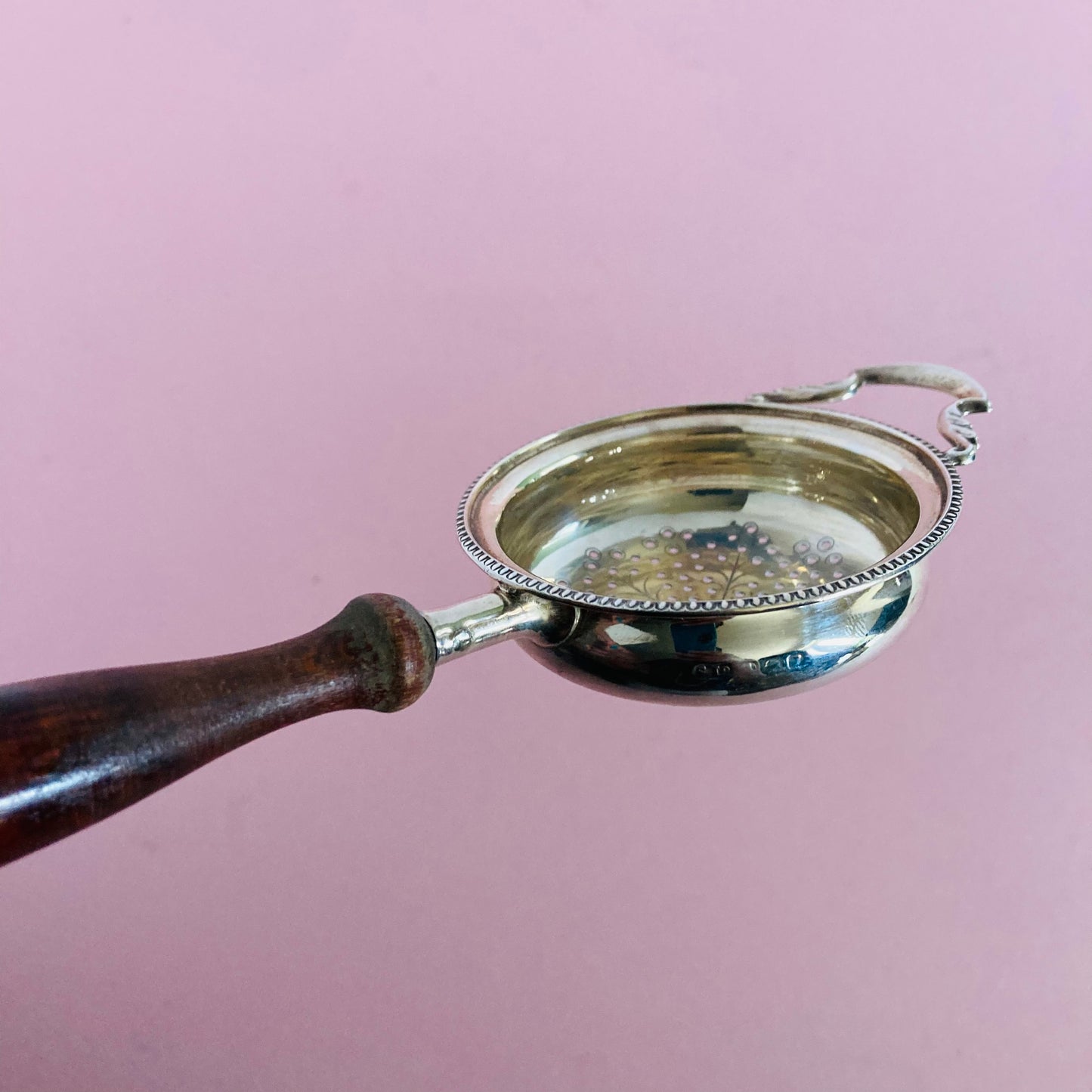 Sterling Silver Tea Strainer |  William Suckling Birmingham 1930