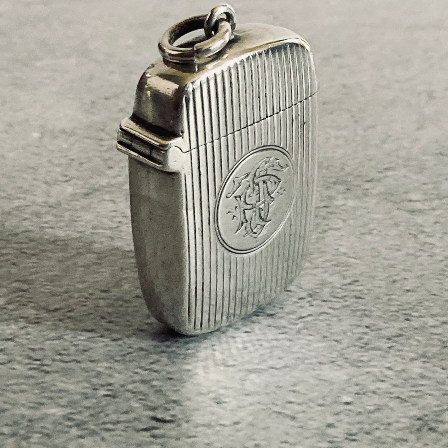 Antique Silver Vesta Case Birmingham 1901 George Unite