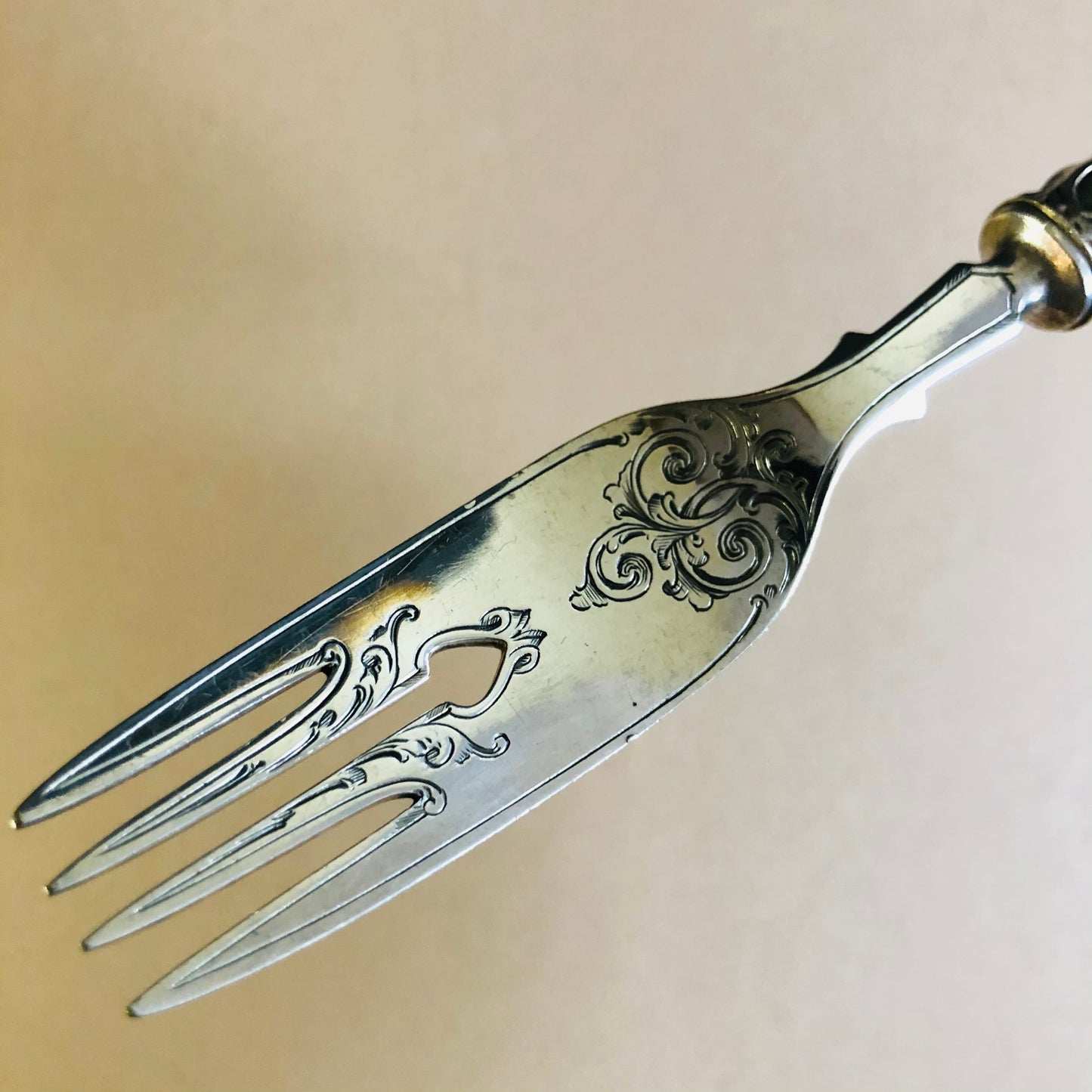 Antique Silver Fish Fork John Gilbert