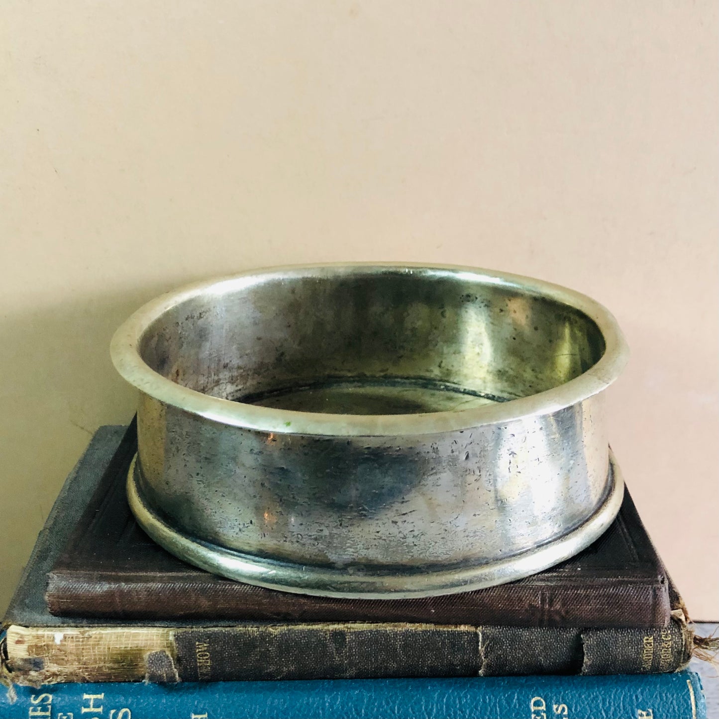 Antique Soldered Silver Wine Bottle Coaster John Henry Potter Sheffield