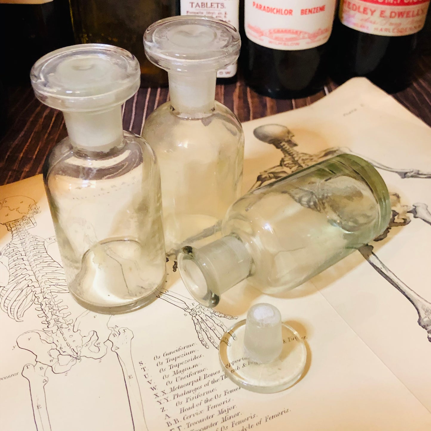 Vintage Apothecary Bottle | Refill Transparent Glass Bottle