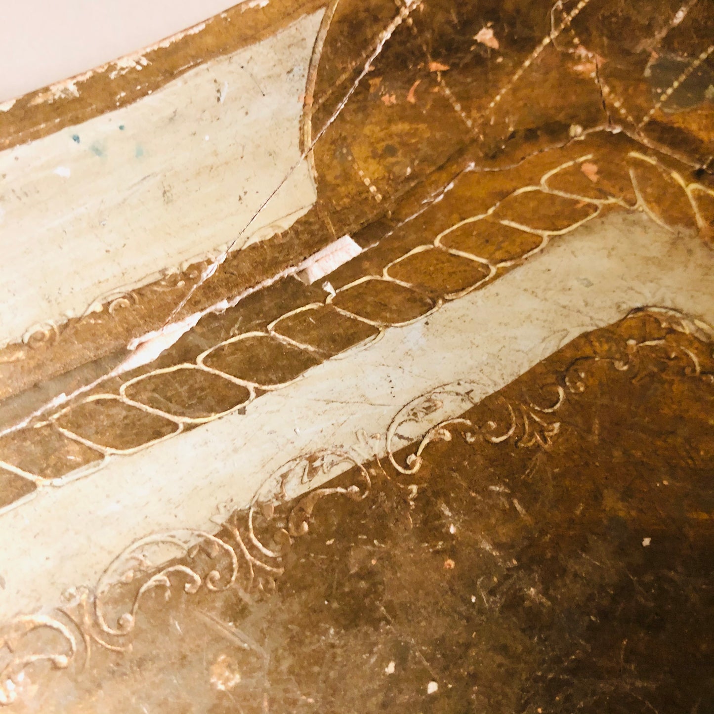 Large Papier Mache Florentine Tray | Vintage Homer Decor
