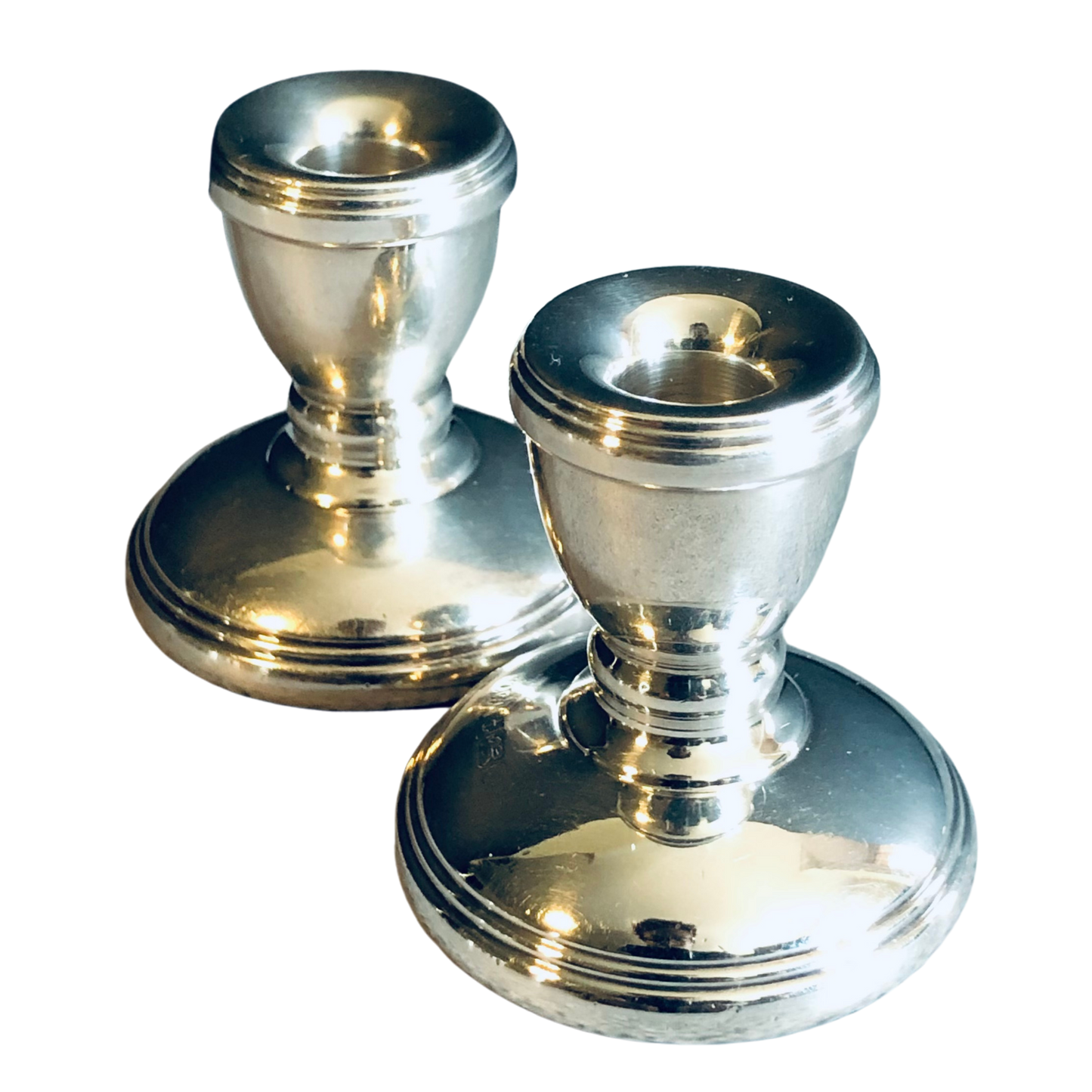 The Director Leo - Small Solid Silver Candlesticks