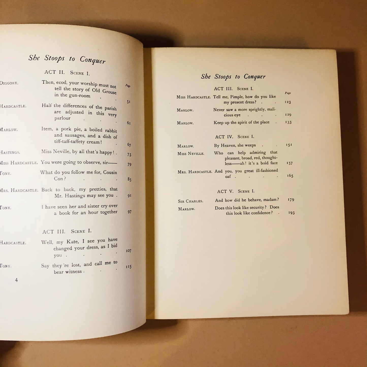 The Director Iva - Rare Antique Book She Stoops To Conquer