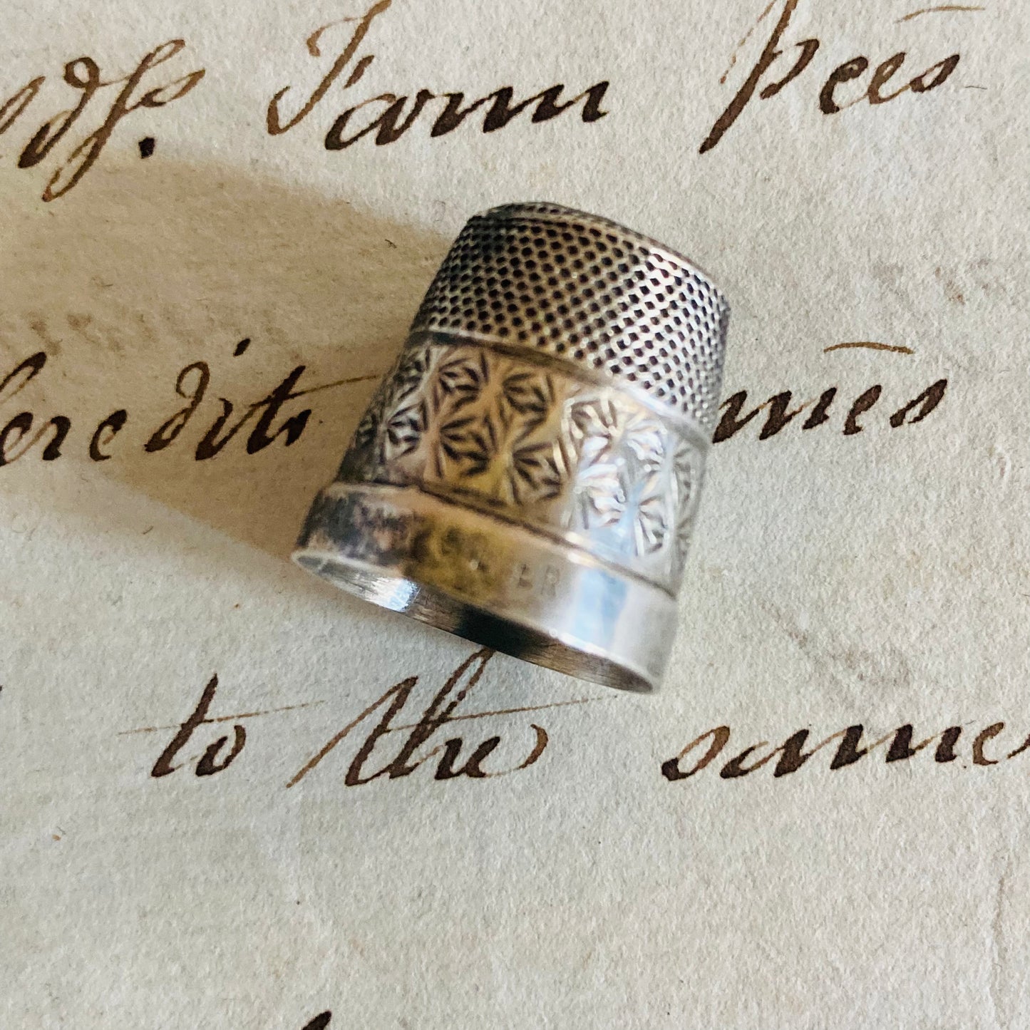 Silver Sewing Thimble Collectible Styles Charles Horner