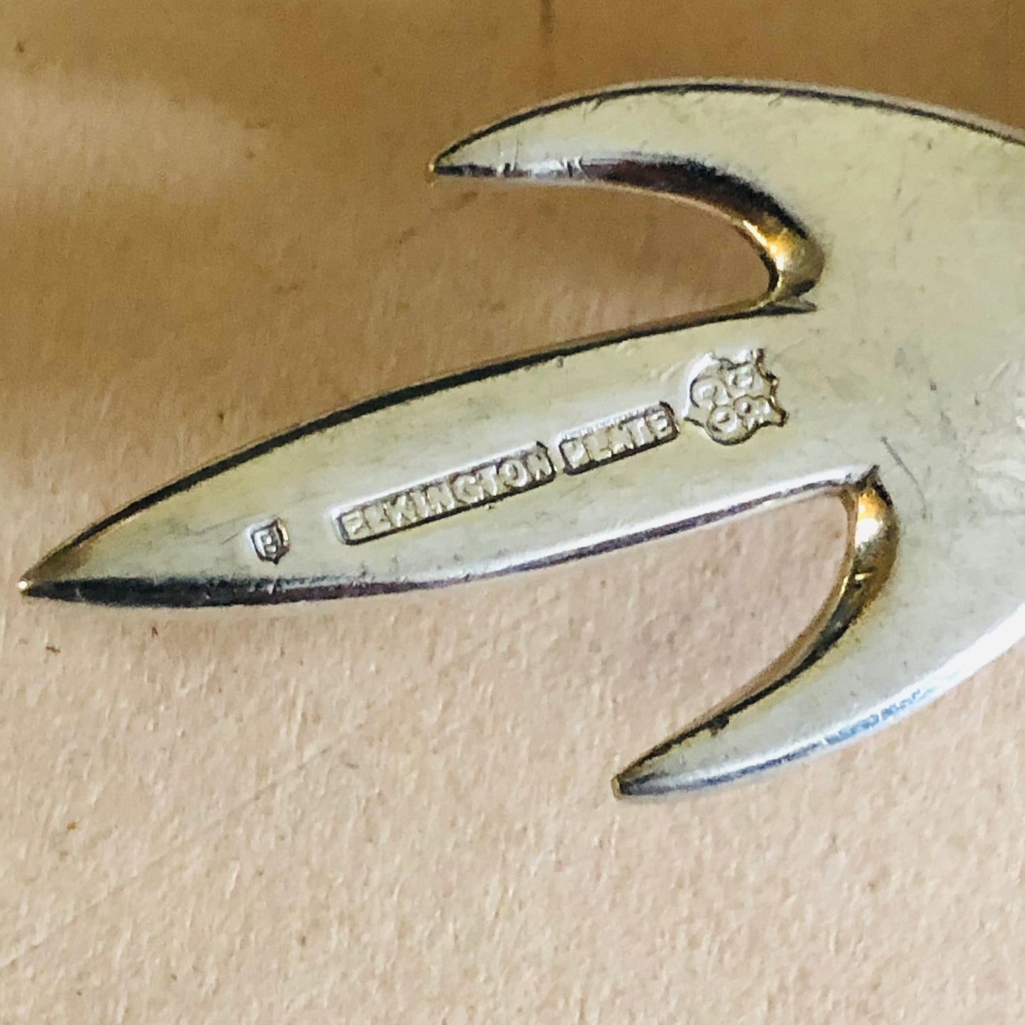 Antique Silver Corn Skewer by Elkington & Co