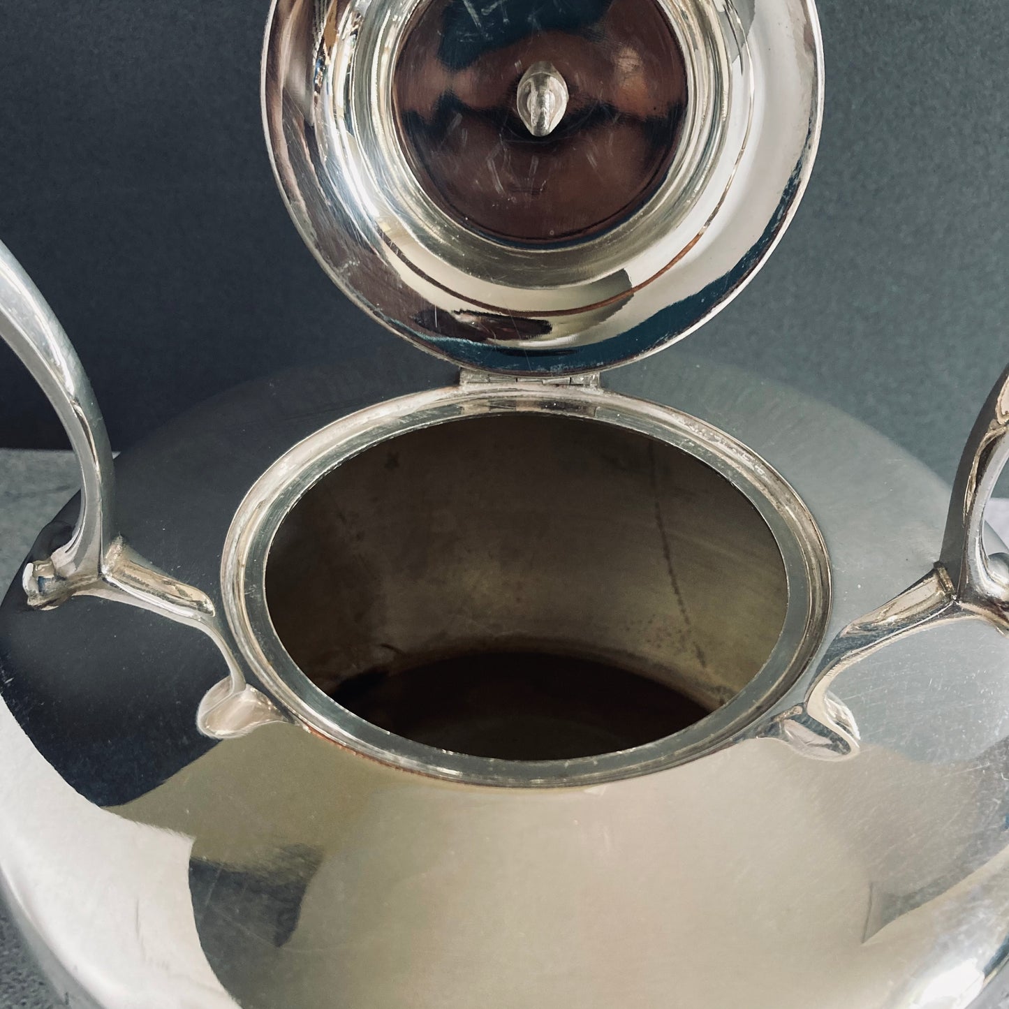 Antique Silver Spirt Kettle Teapot Mappin & Webb