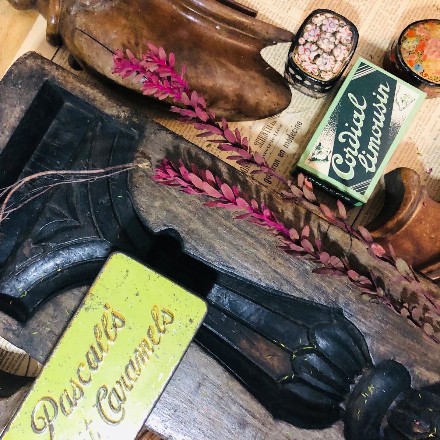 The Director William - Antique Hand Carved Wooden Cement Moulds