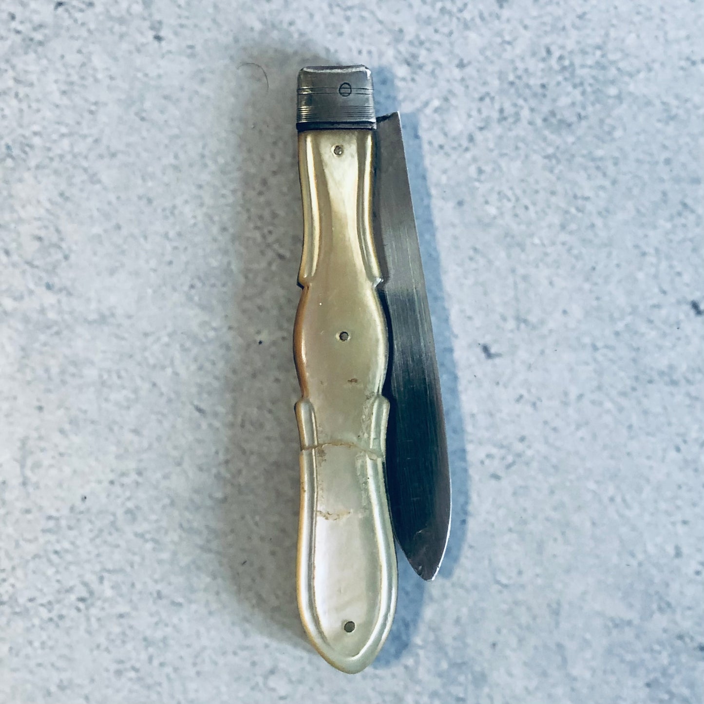 Antique silver Folding Fruit Knife 1851