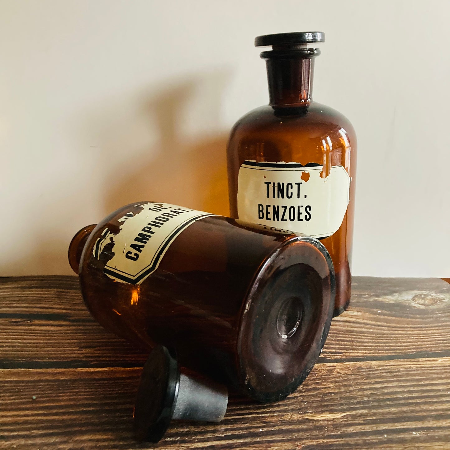 Amber Glass Apothecary German Pharmacy Chemist Bottles