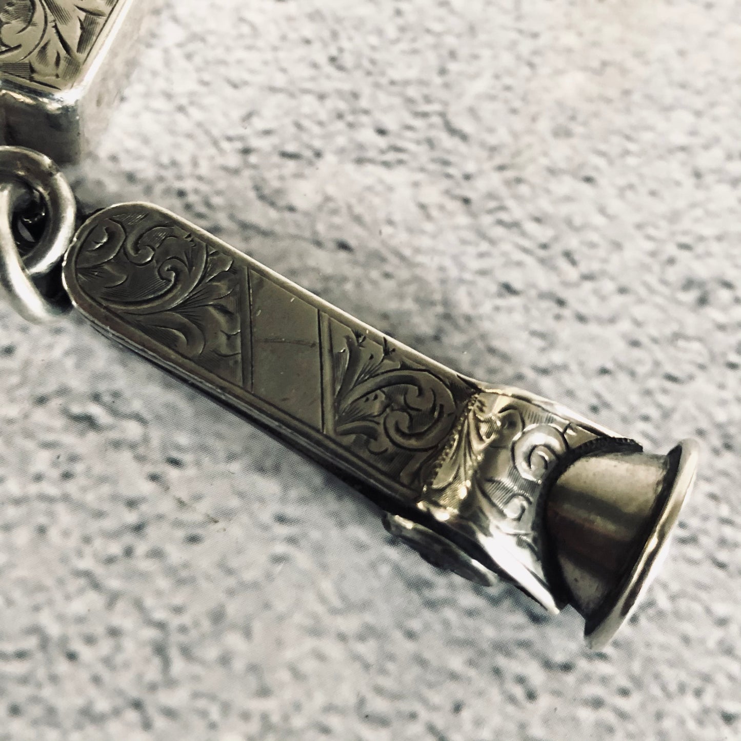 Antique Silver Vesta Case with Cheroot Cigar Cutter 1899 William Neale