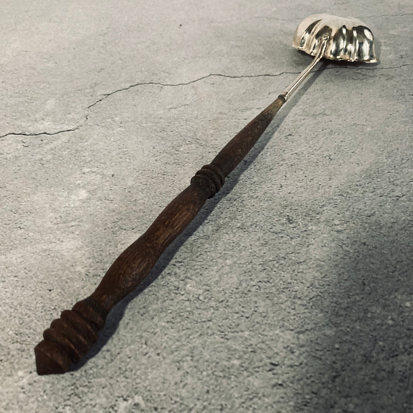 Antique Silver Long Toddy Spoon / Ladle