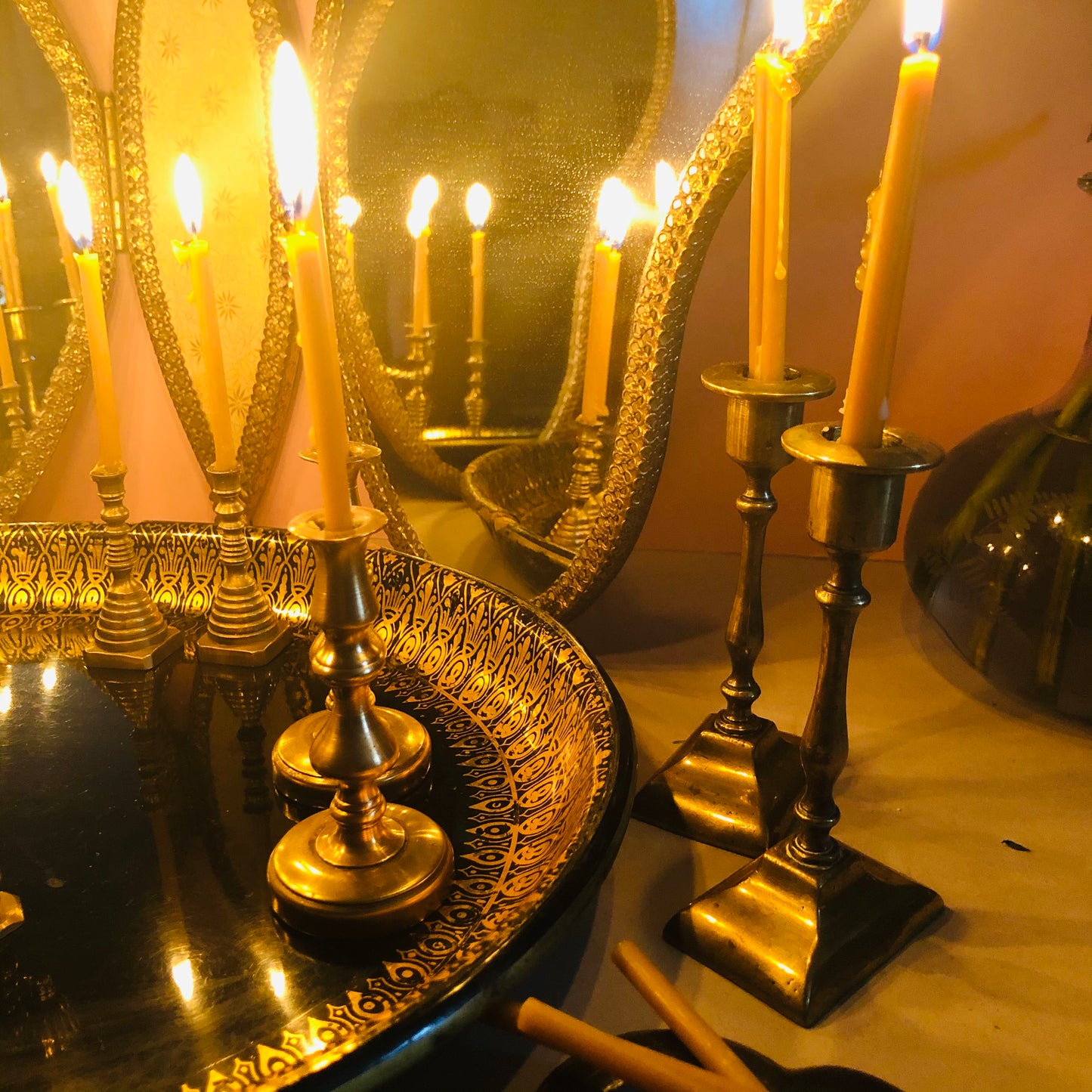 Thin Beeswax Candles | Handmade Eco Modern Candlesticks