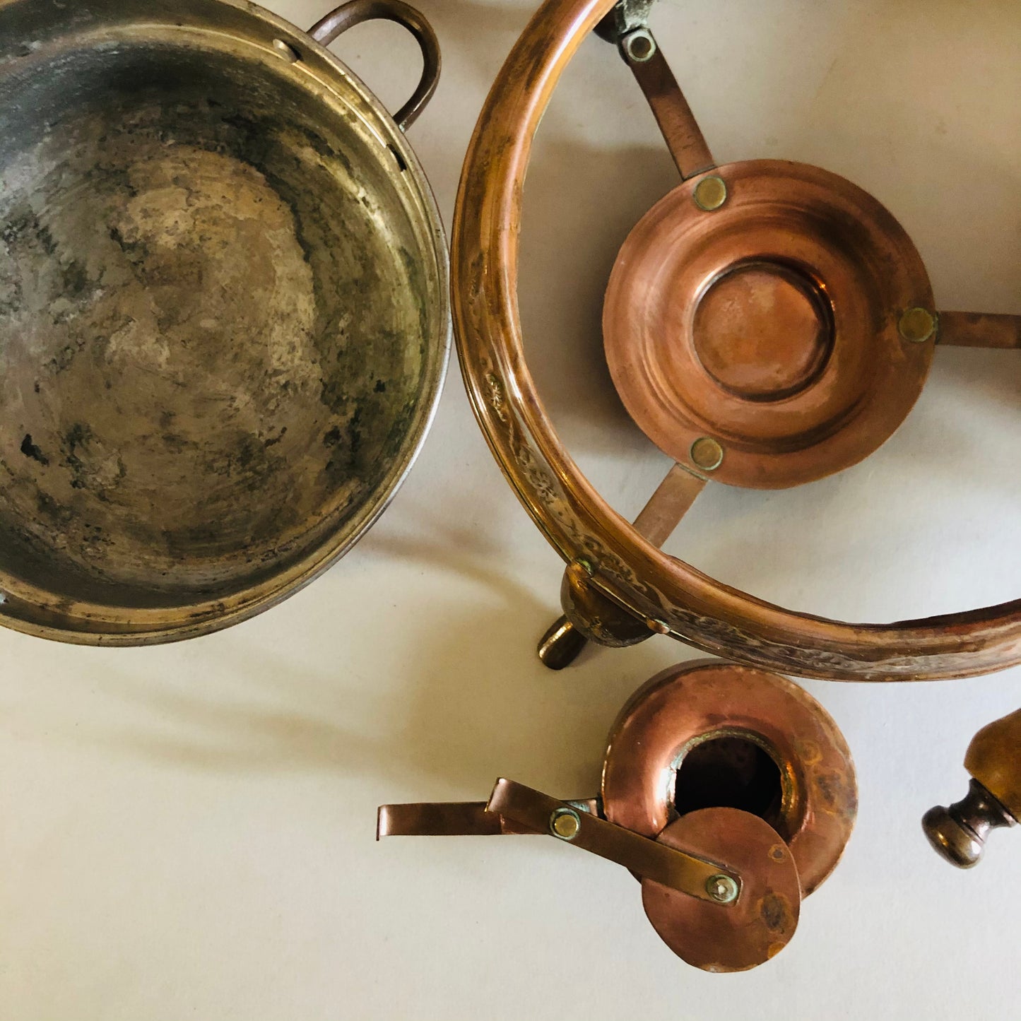 Vintage Copper Cooking Chafing Set