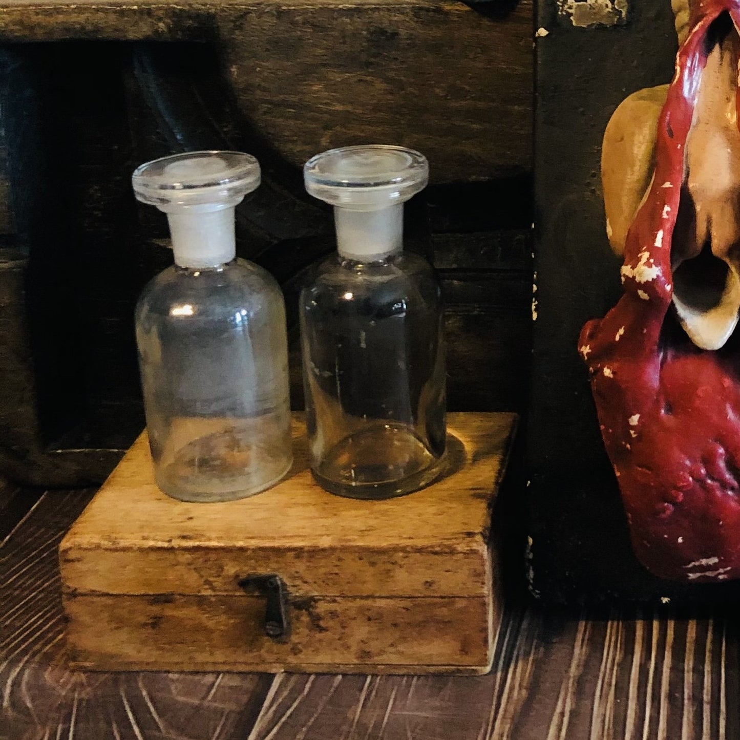 Vintage Apothecary Poison Bottle | Refill Glass Bottle