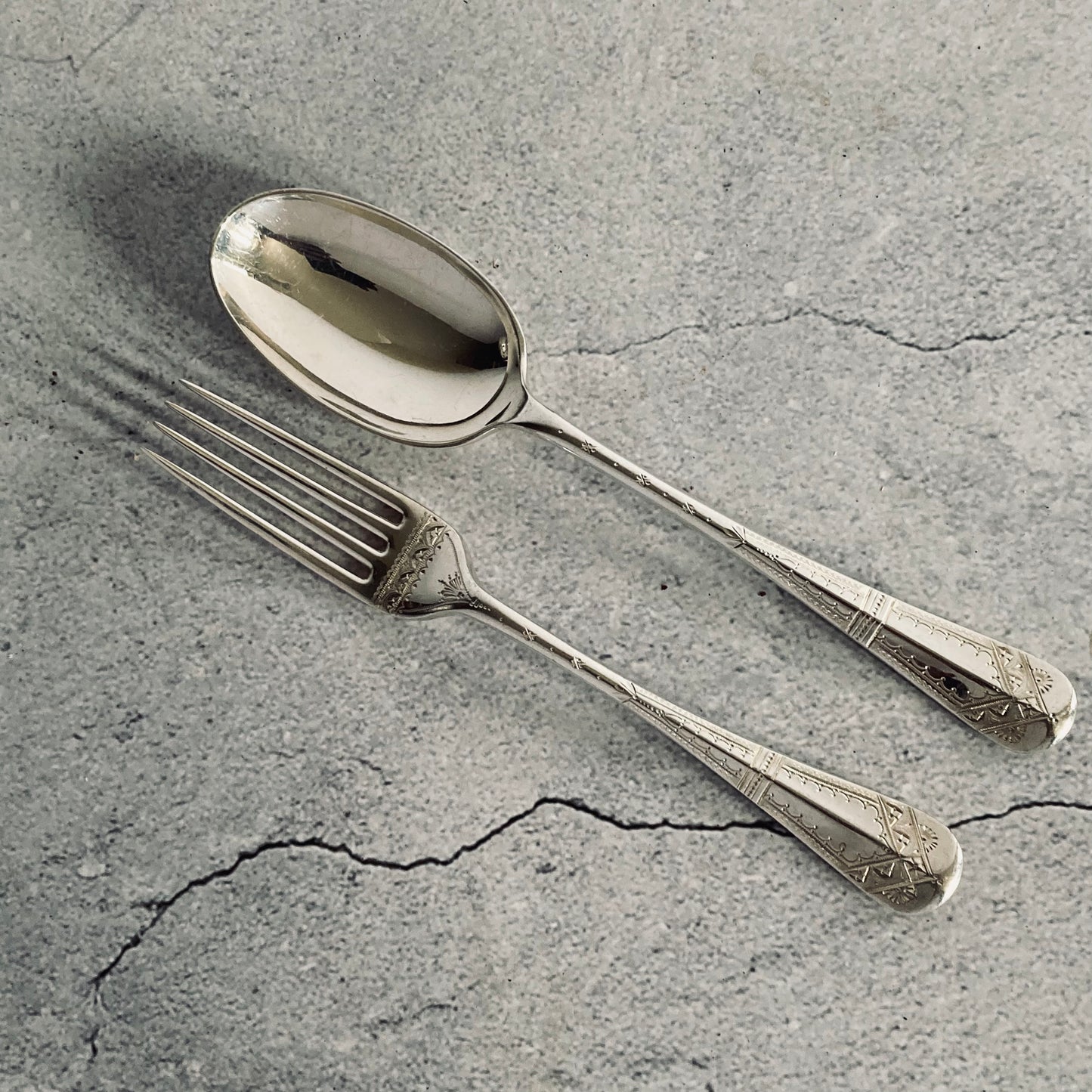 The Headhunter Estelle - Antique Spoon & Fork Set