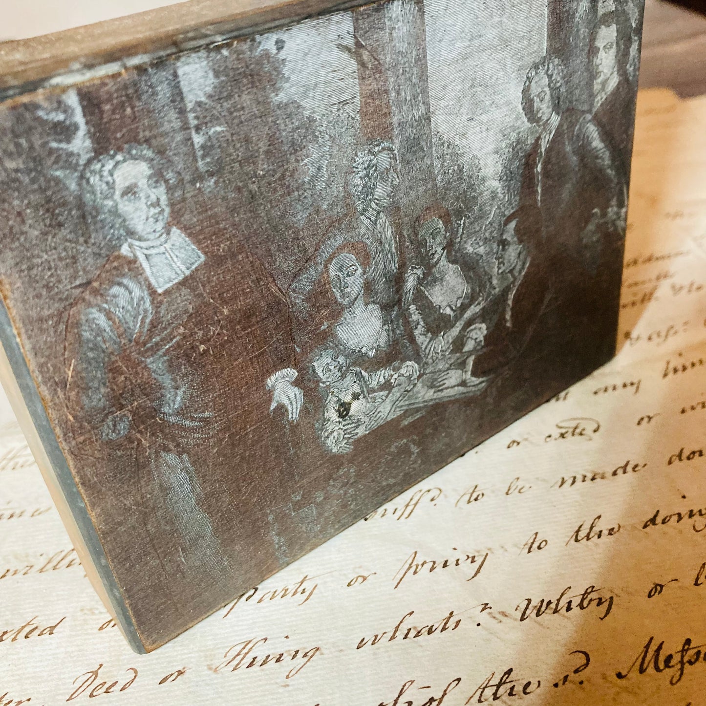 Antique Etched Copper Printing Plate | Alternative Art