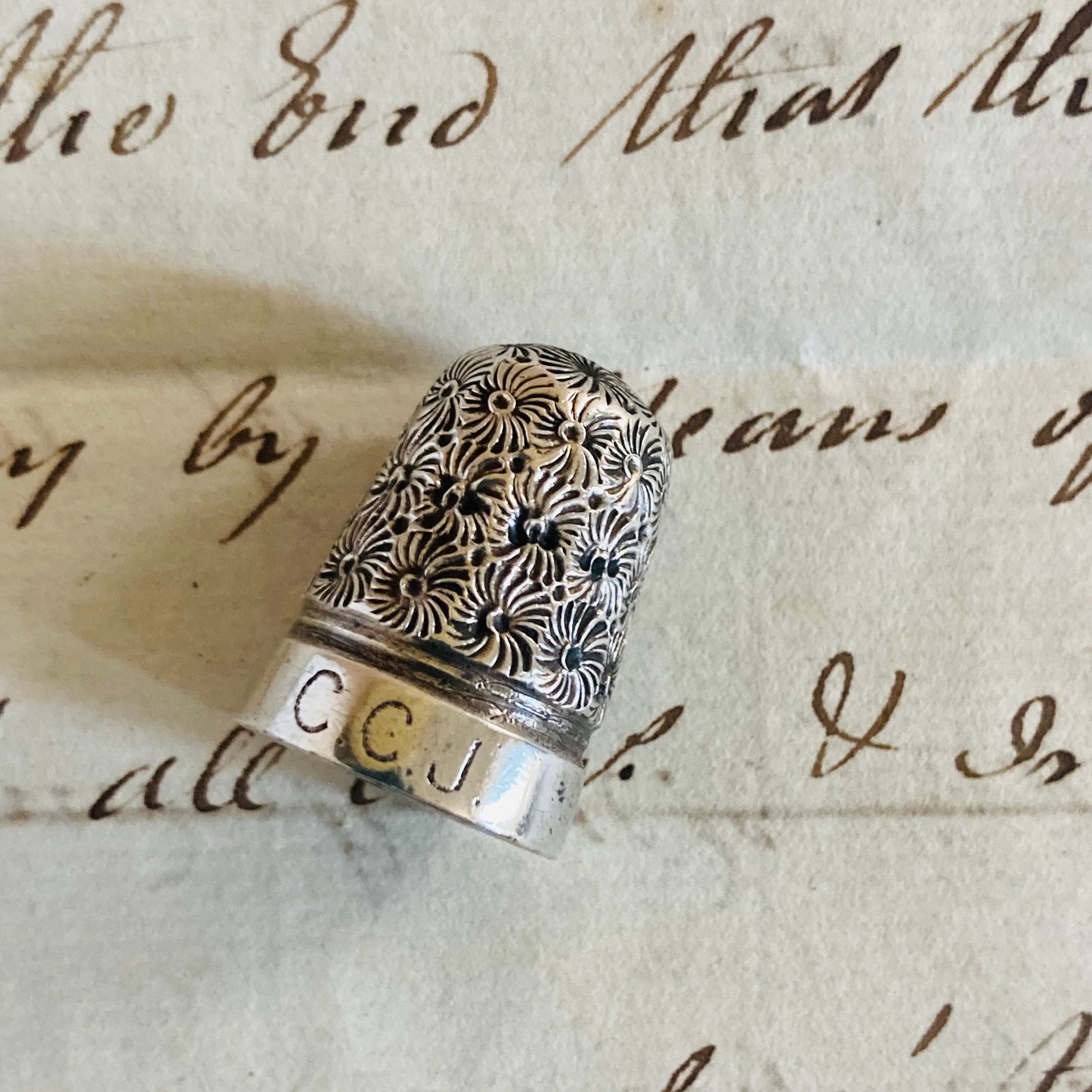Silver Sewing Thimble Collectible Styles Charles Horner & Henry Griffith Sons