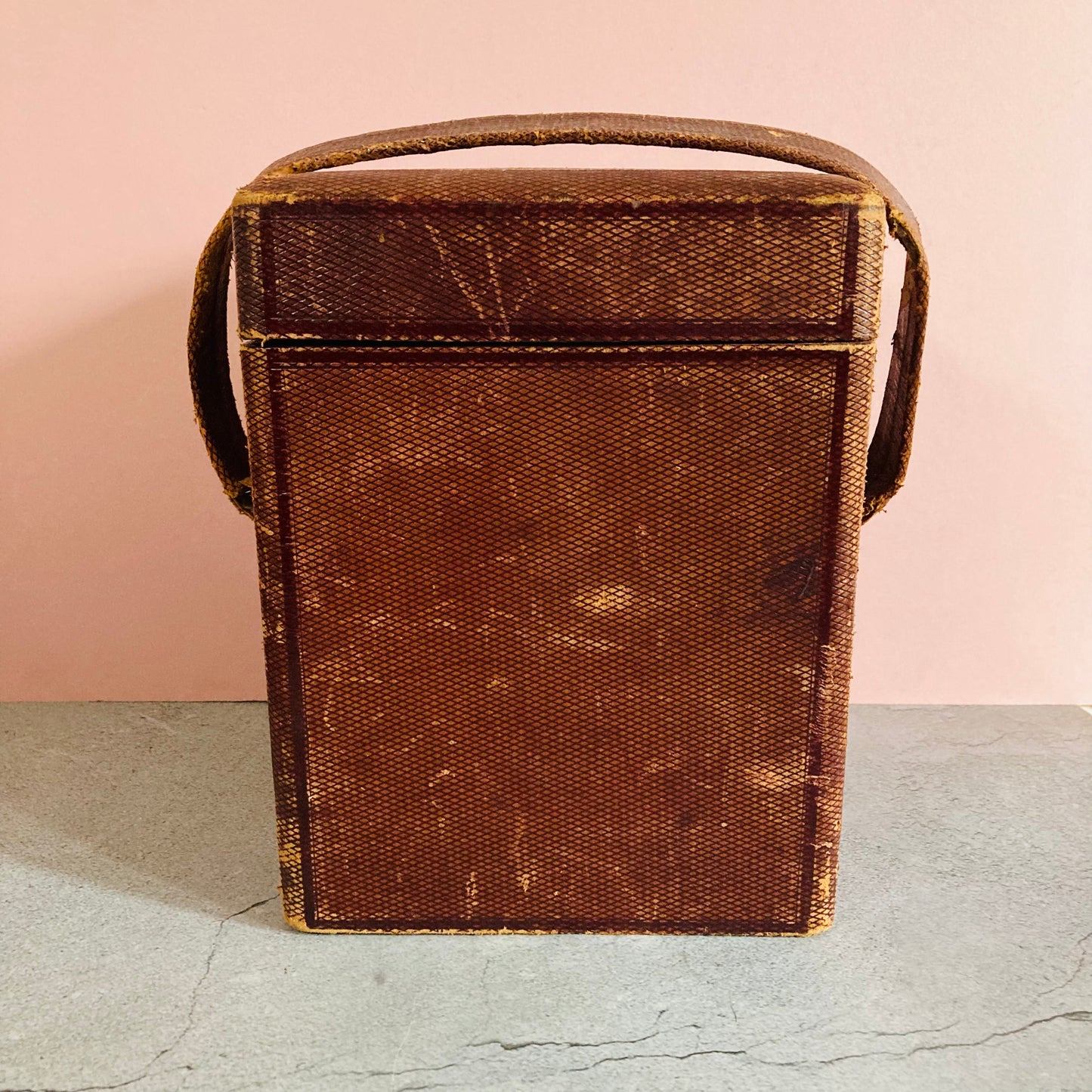 Antique Leather Large Carriage Clock Display Box