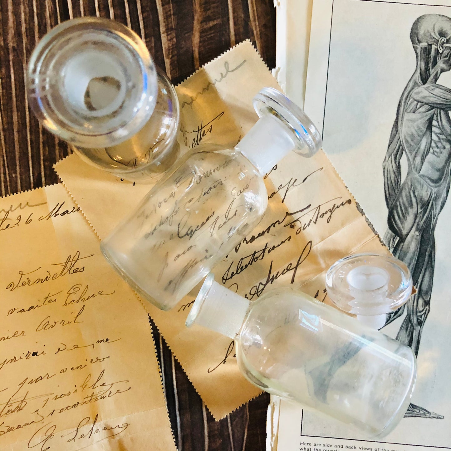 Vintage Apothecary Poison Bottle | Refill Glass Bottle