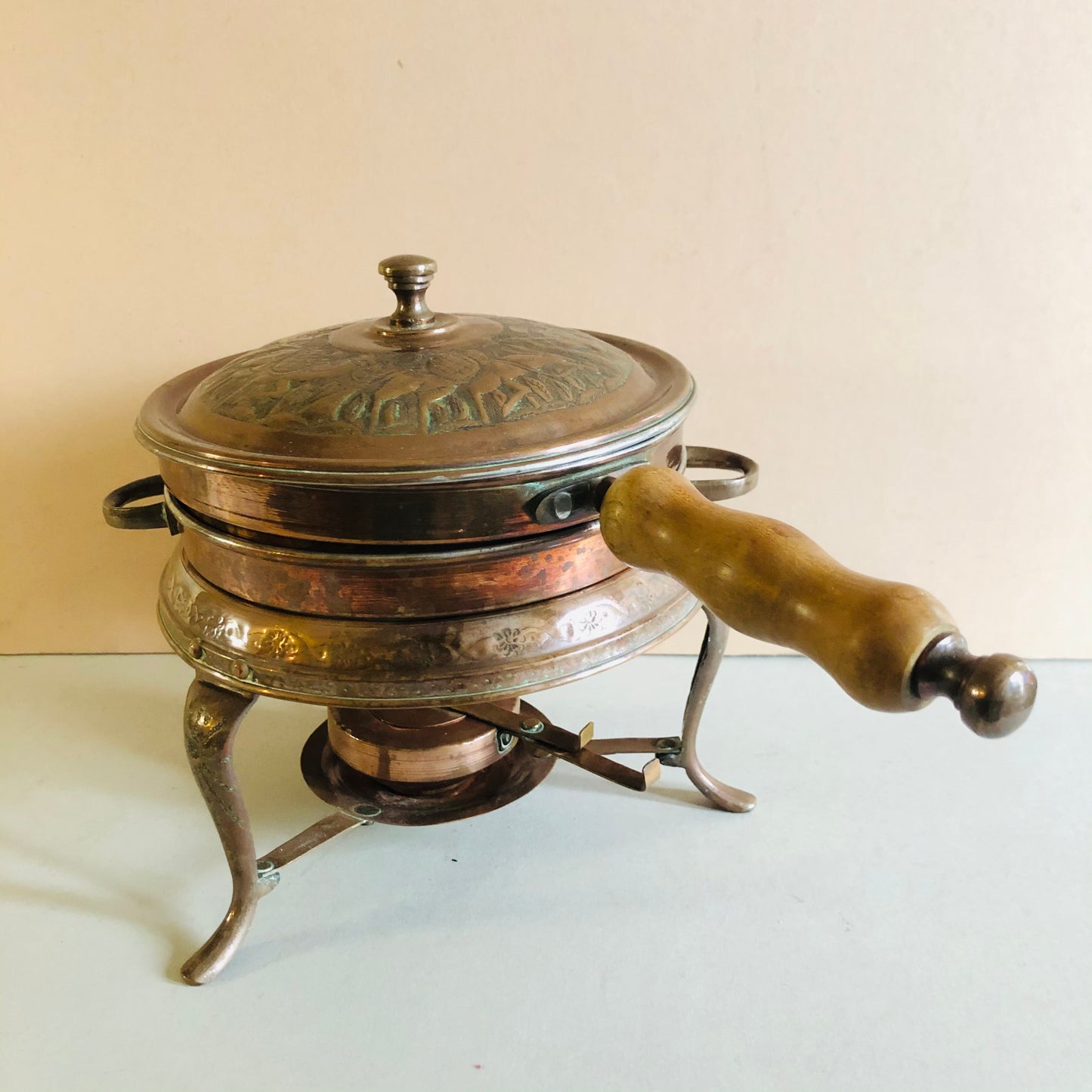 Vintage Copper Cooking Chafing Set