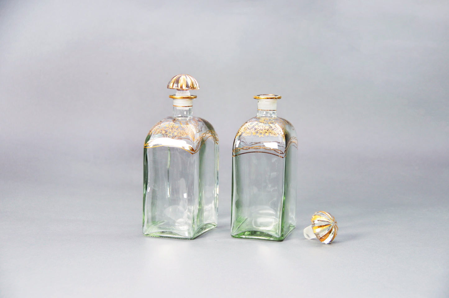 The Artist Nicholas - Pair of Vintage Spanish Liquor Bottles