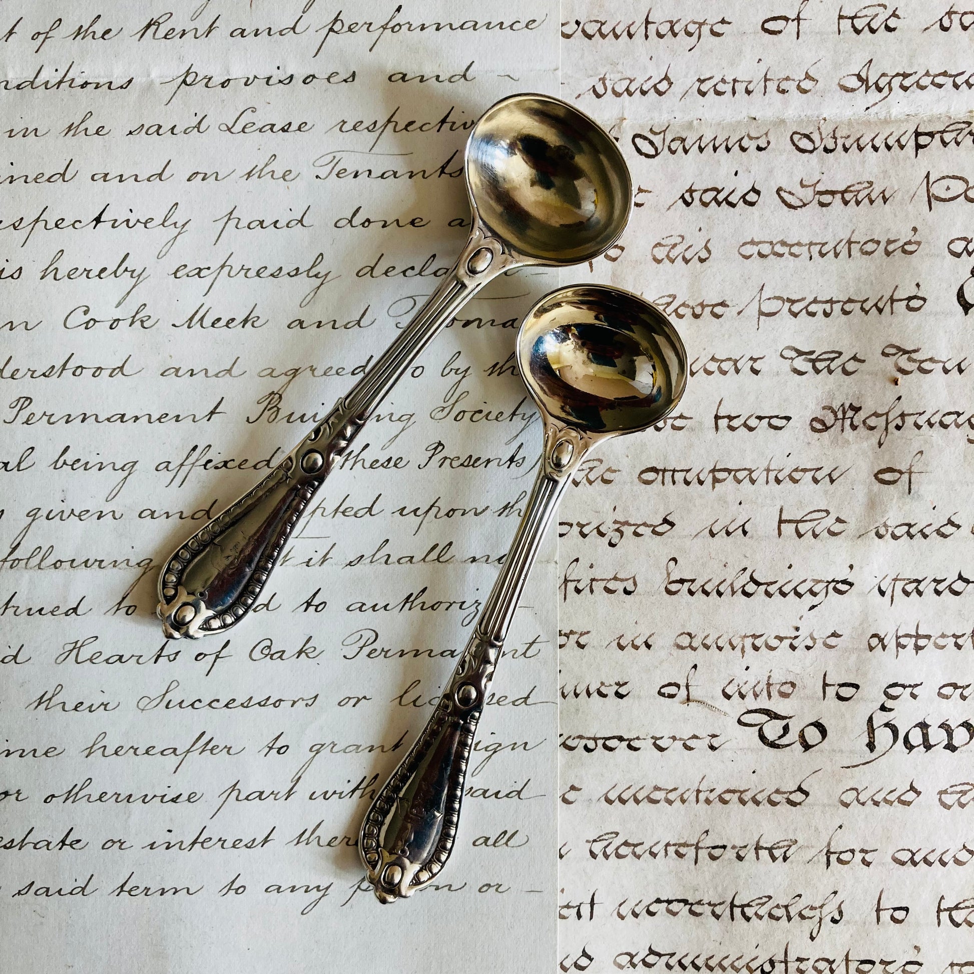 Antique Silver Mustard Spoon London 1857 