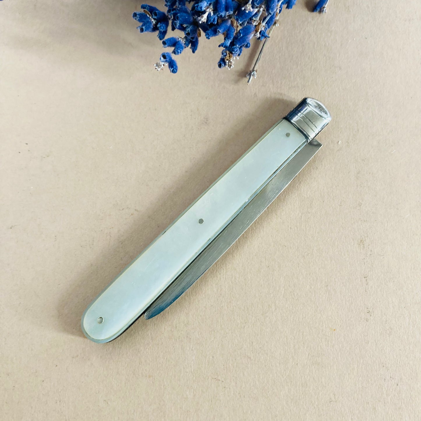 Antique Silver & Mother Of Pearl Multi Fruit Knife 1869