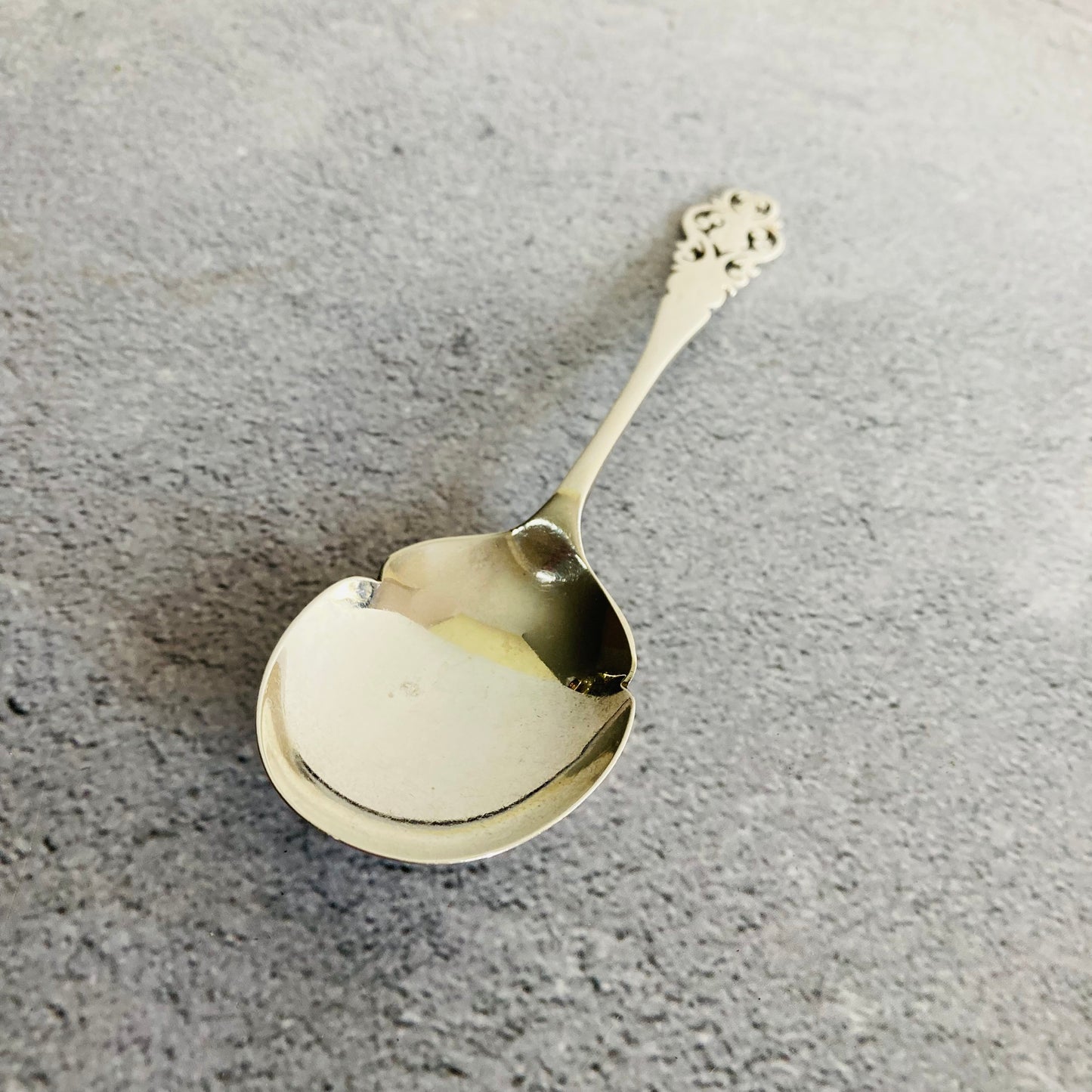 Antique Silver Renaissance Revival Preserves Spoon by Allen & Darwin