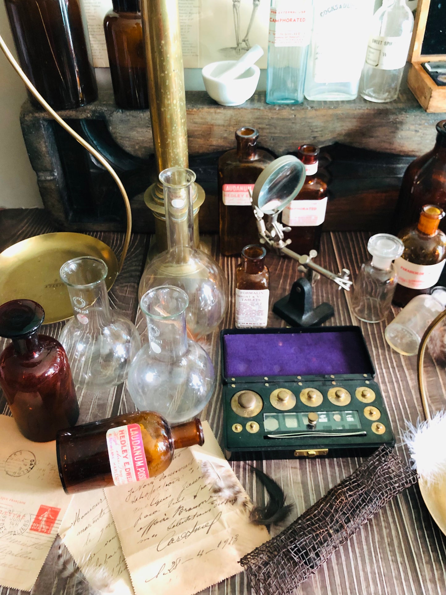 The Director Joan - Antique Laboratory Scale Weights