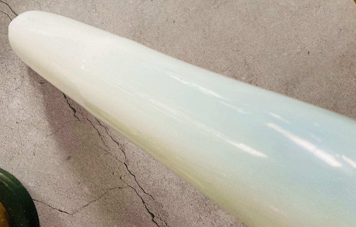 Victorian Milk Glass Rolling Pin | Country Farmhouse Kitchen Decor