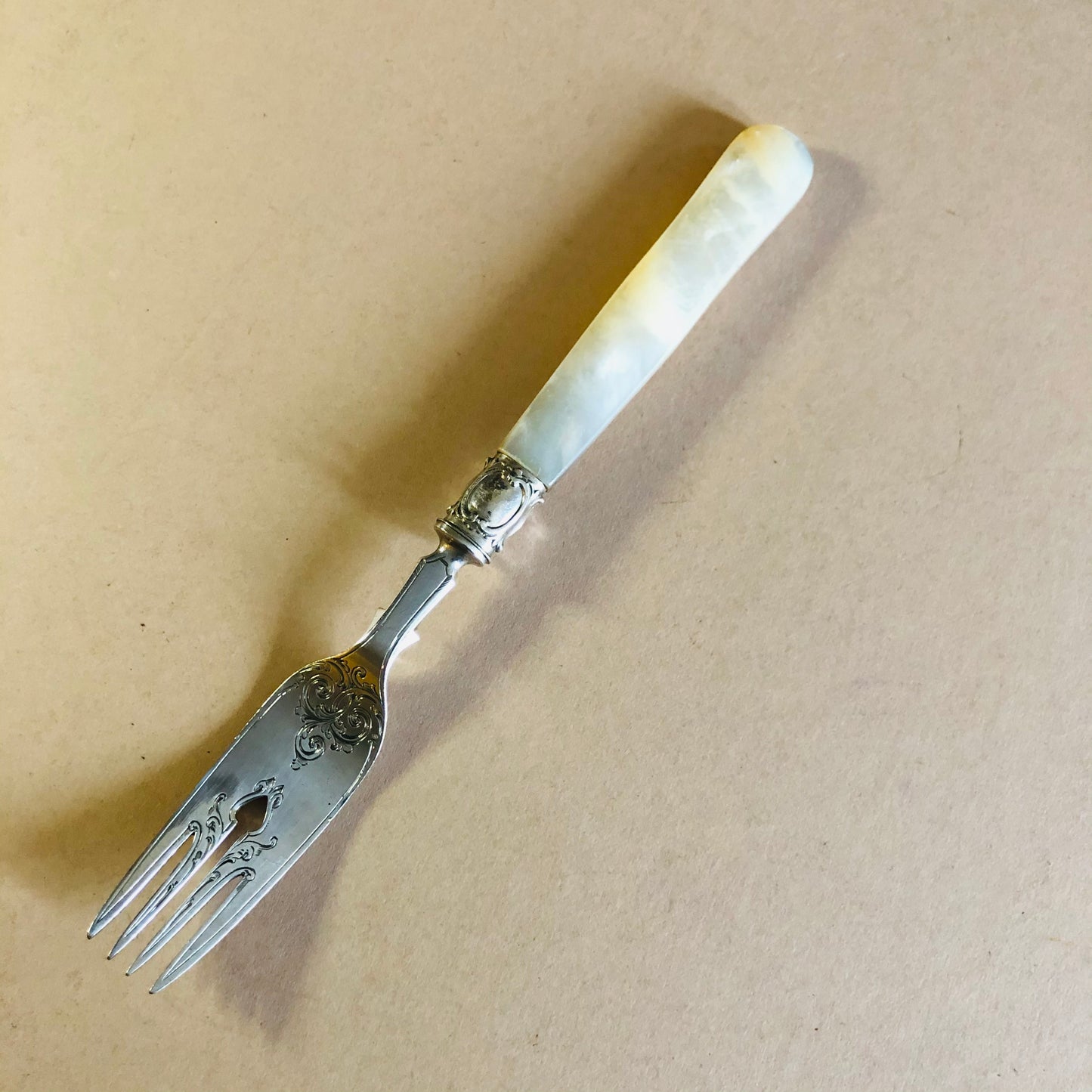 Antique Silver Fish Fork John Gilbert