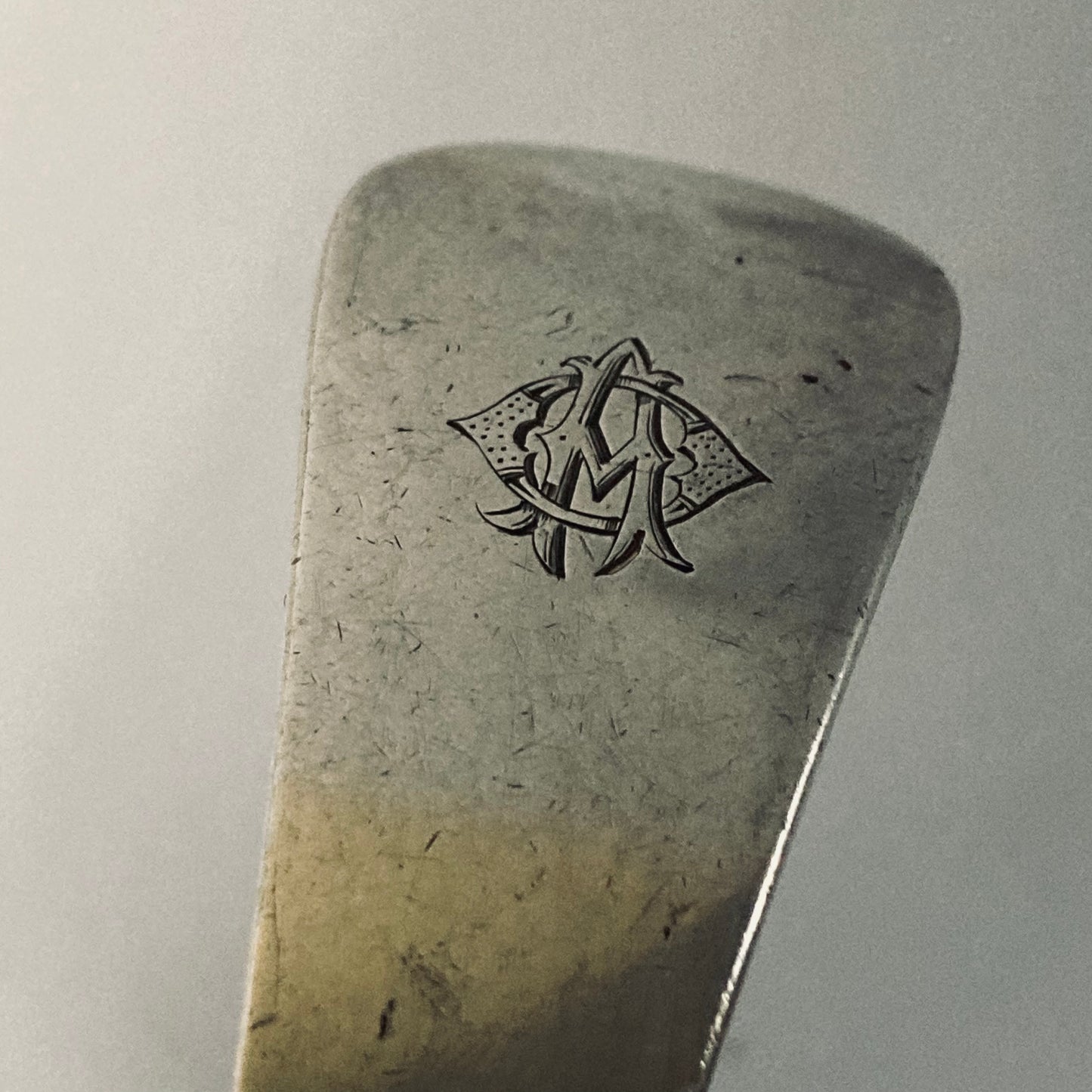 Antique Silver Long Soup Ladle